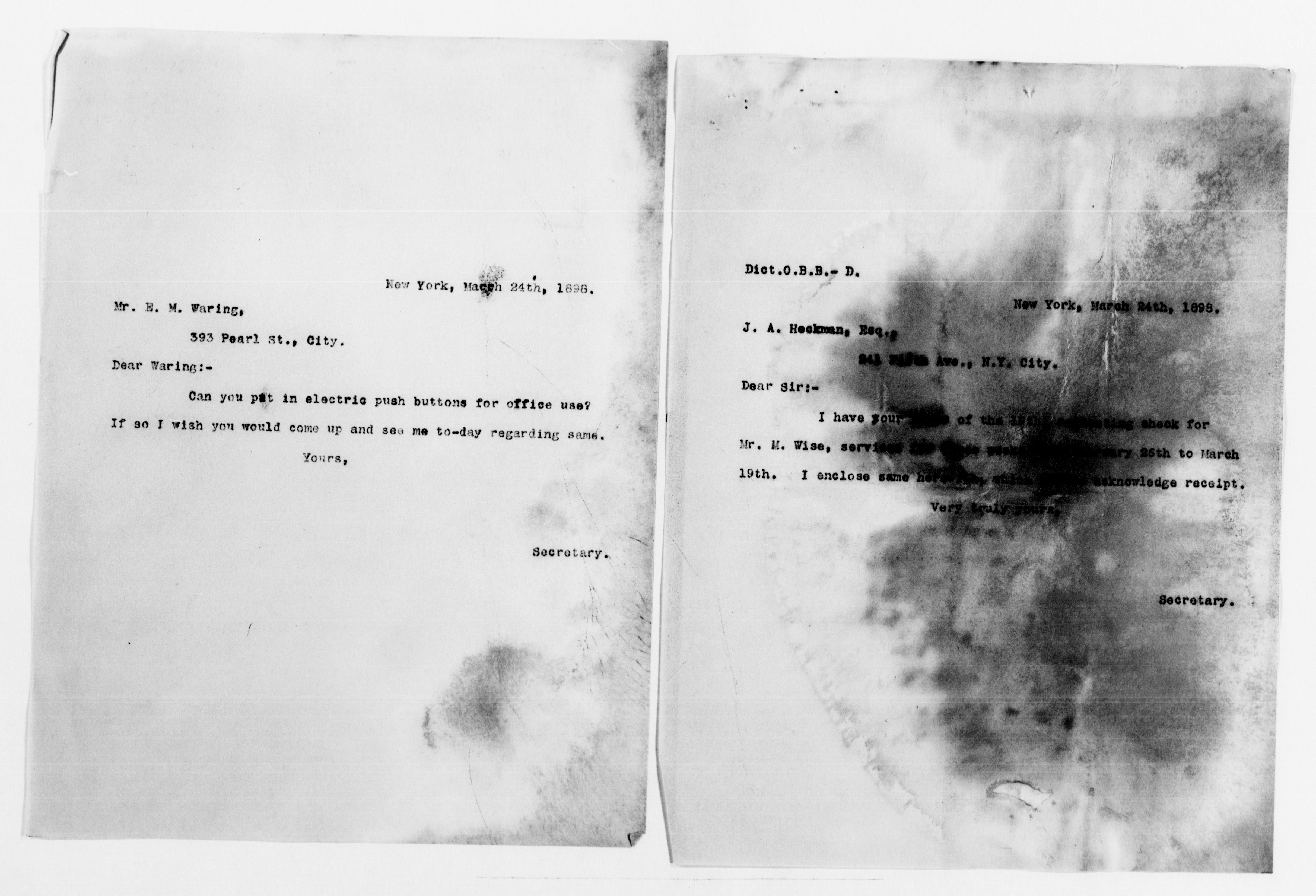 Scanned image of the current content page