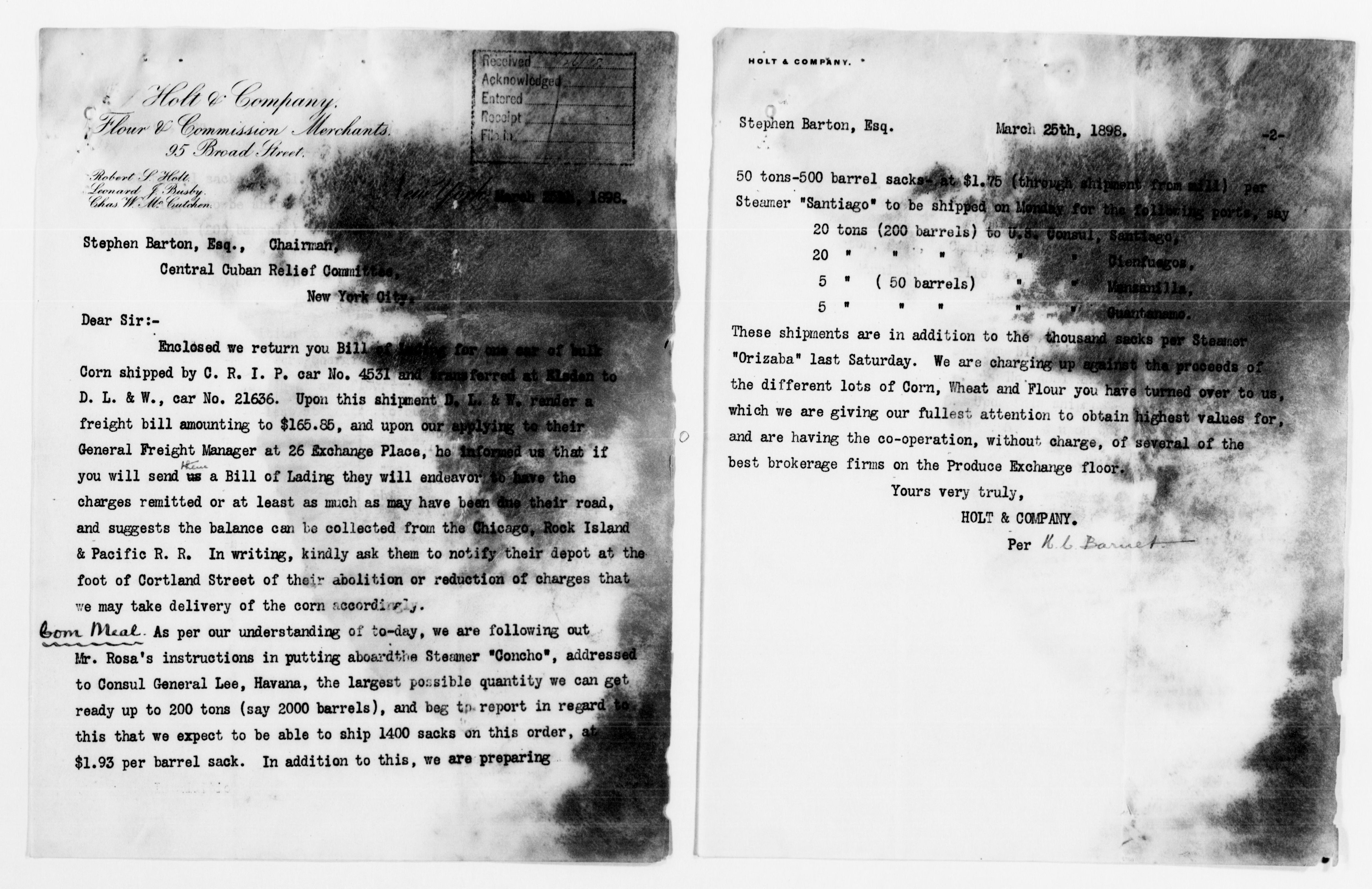 Scanned image of the current content page