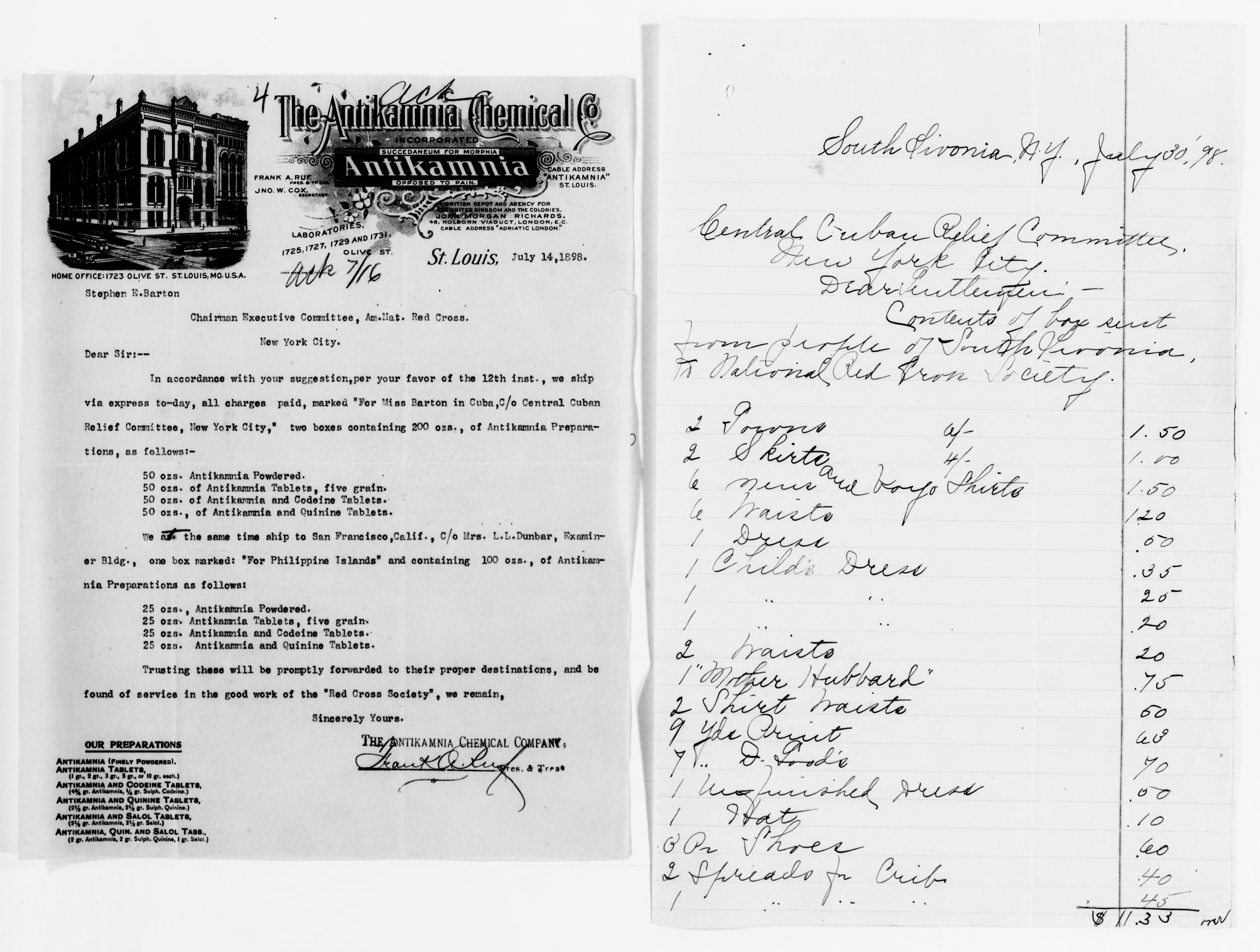 Scanned image of the current content page