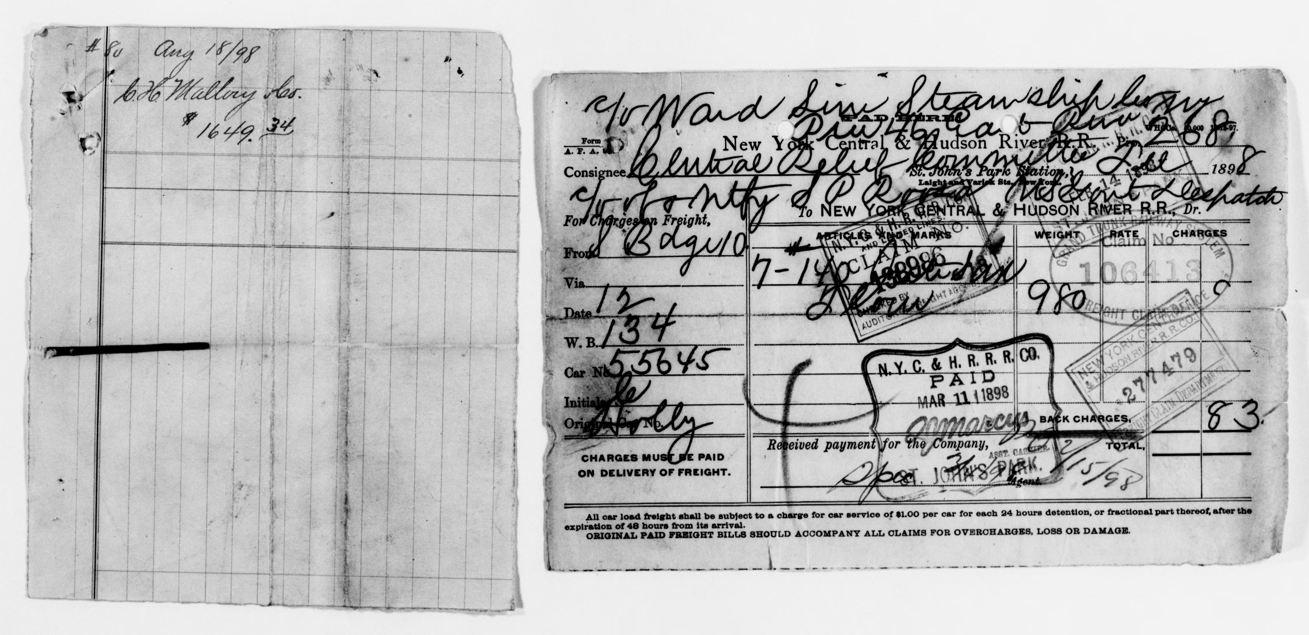 Scanned image of the current content page