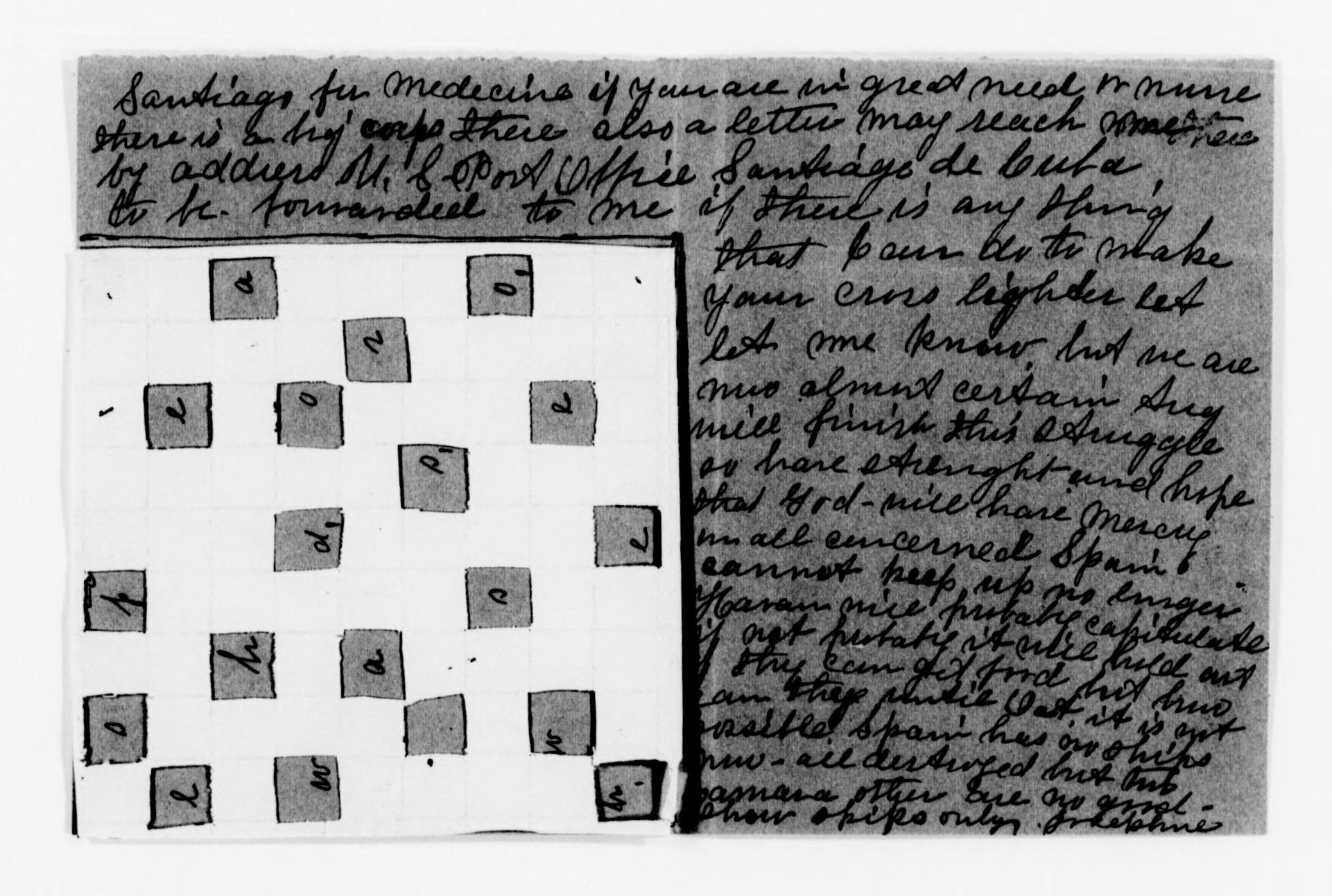 Scanned image of the current content page