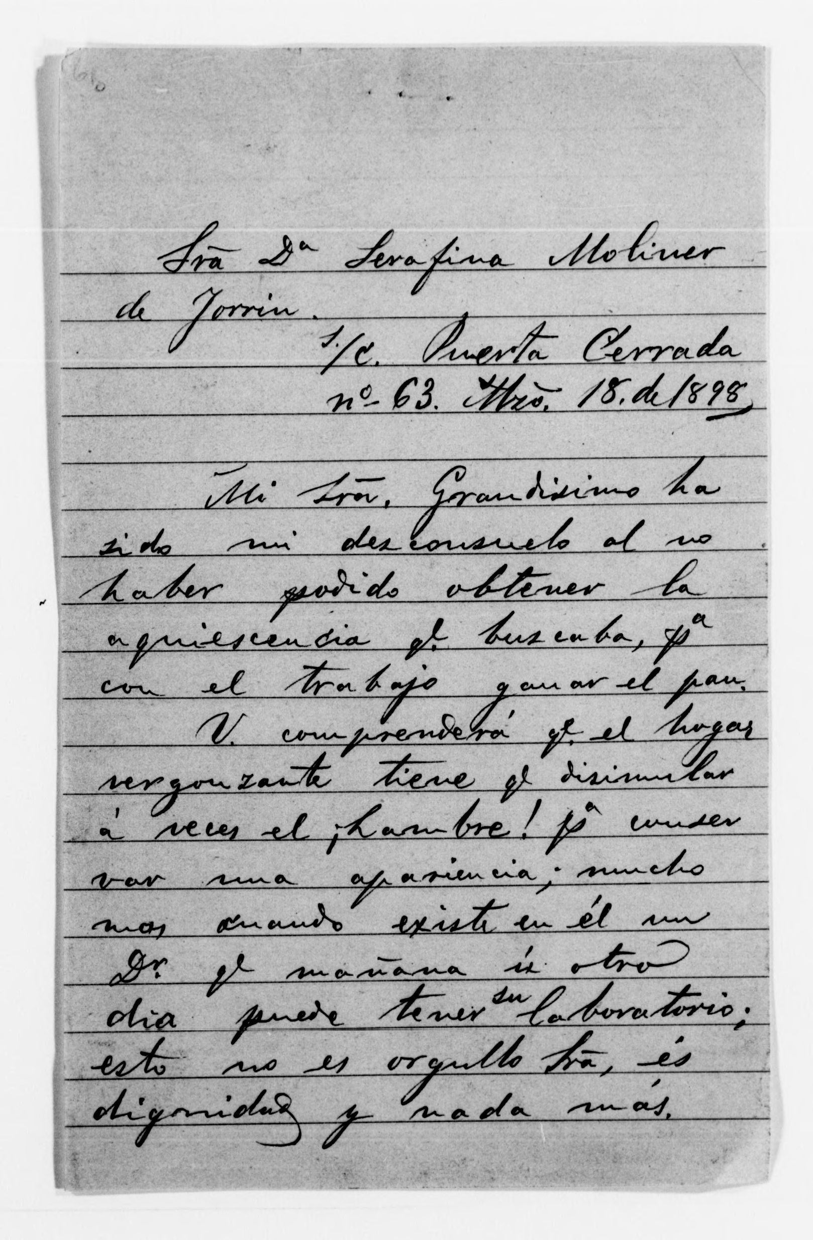 Scanned image of the current content page