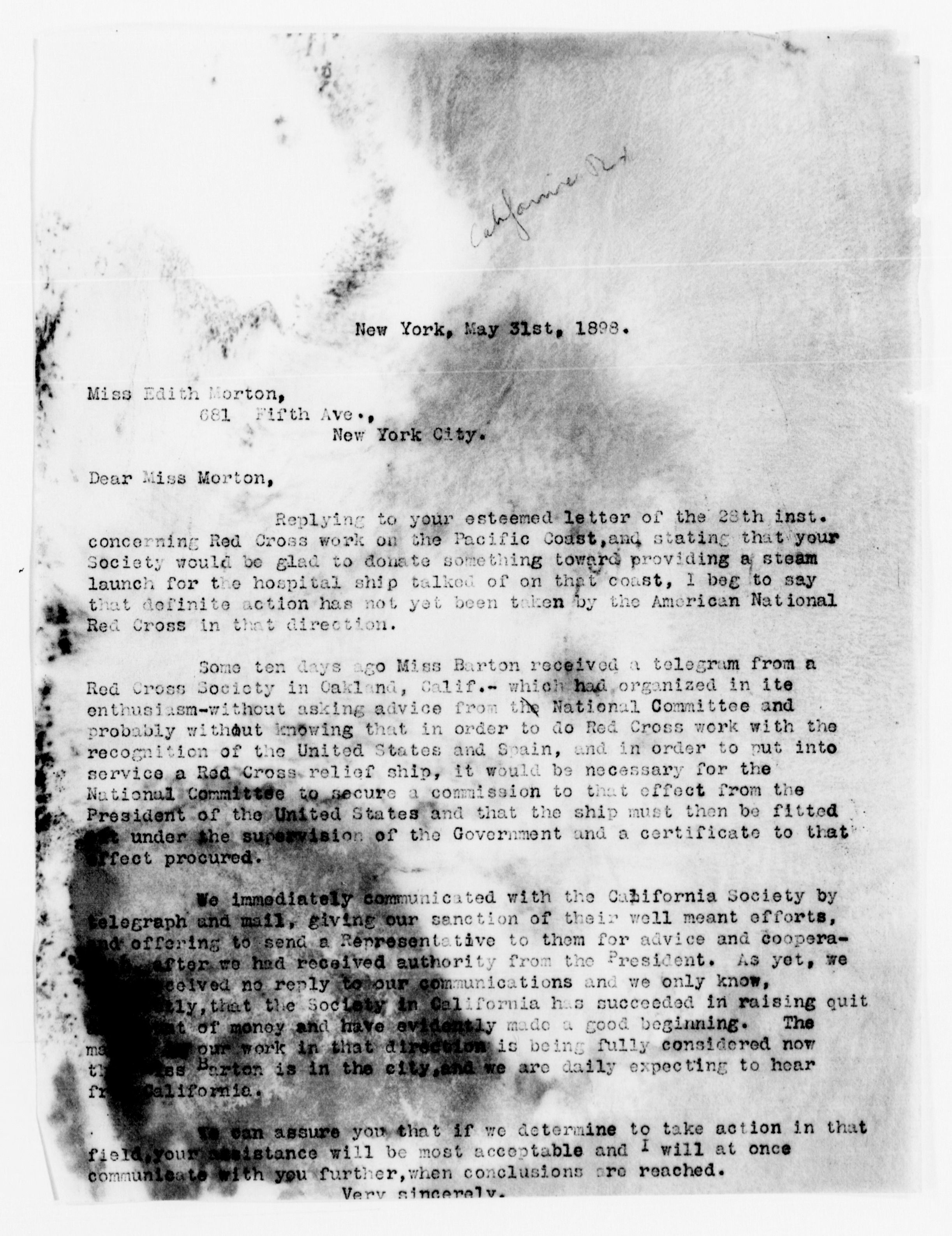 Scanned image of the current content page