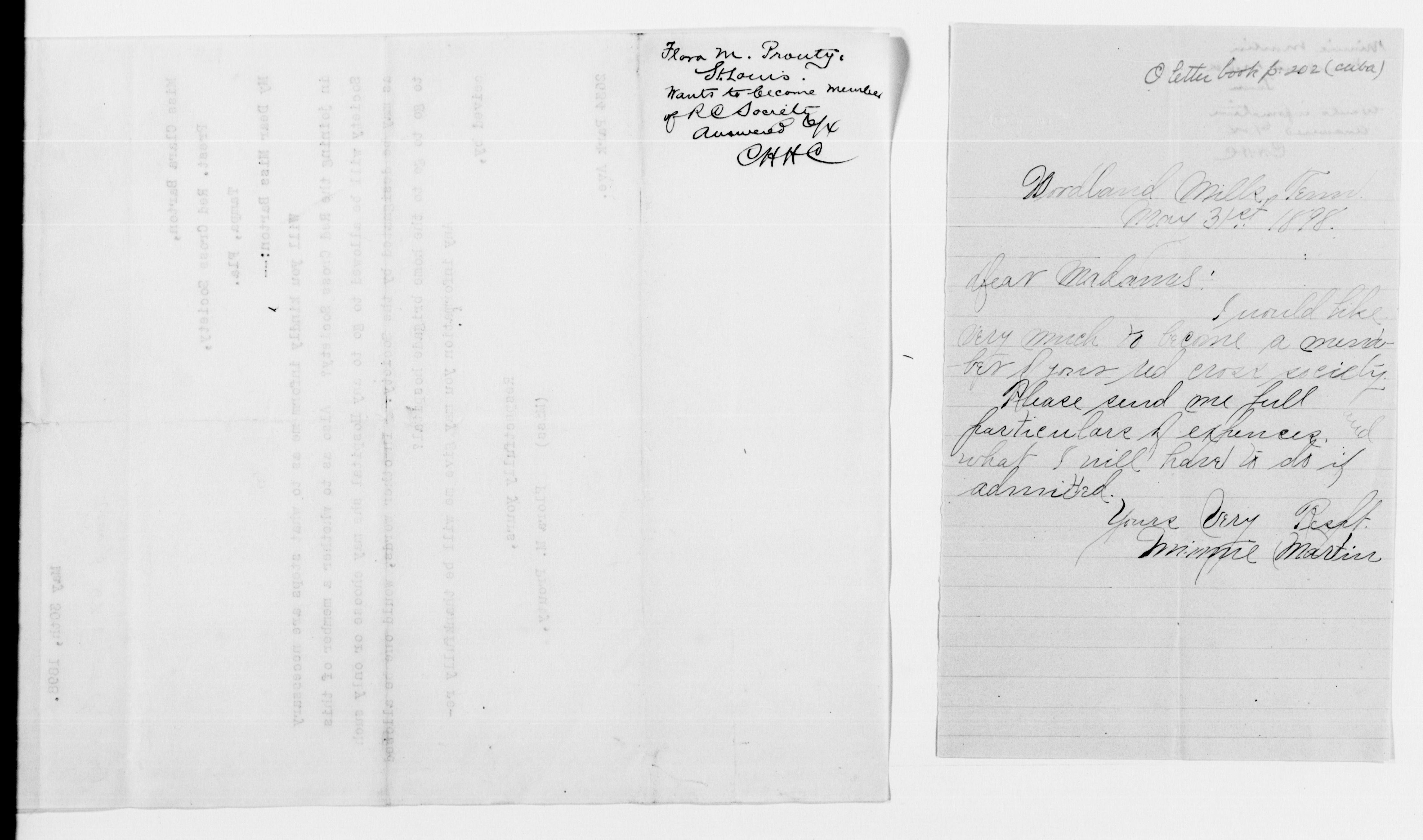 Scanned image of the current content page