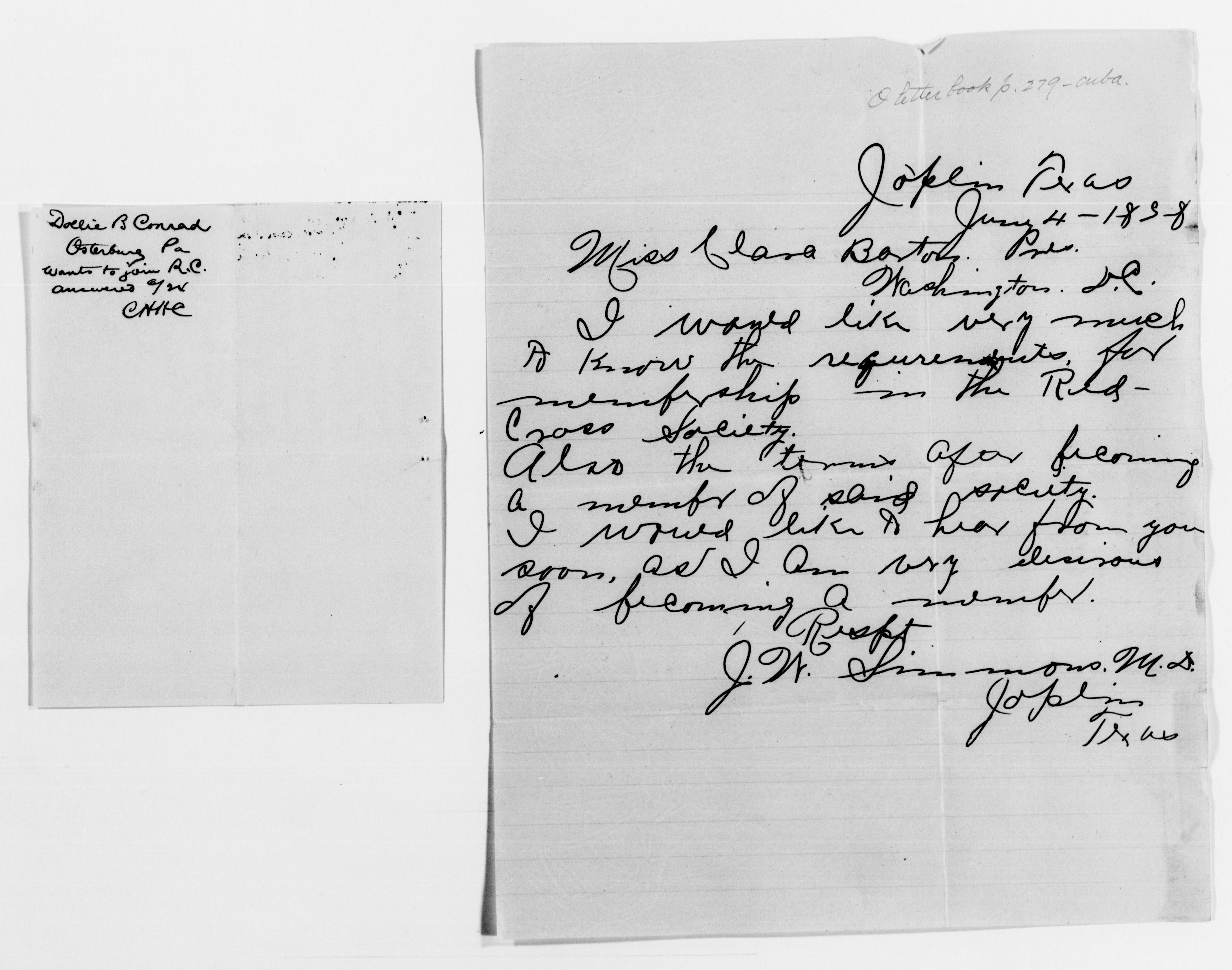 Scanned image of the current content page