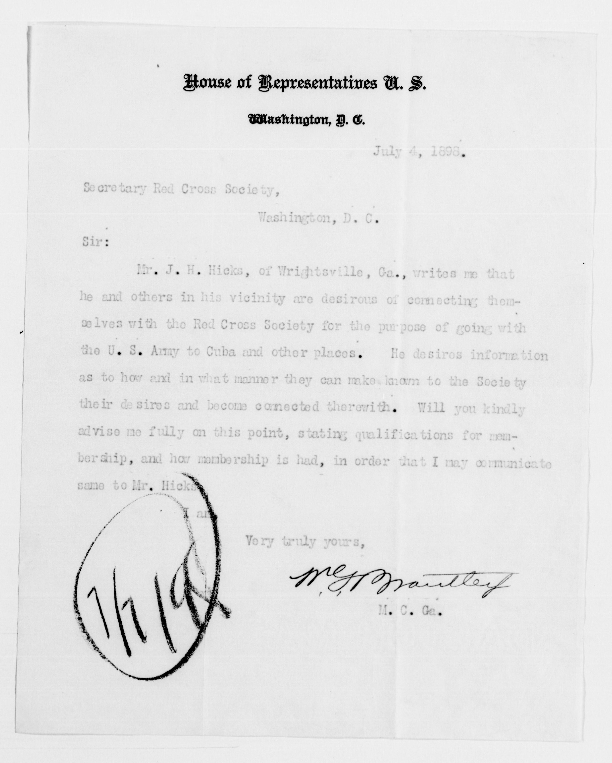 Scanned image of the current content page