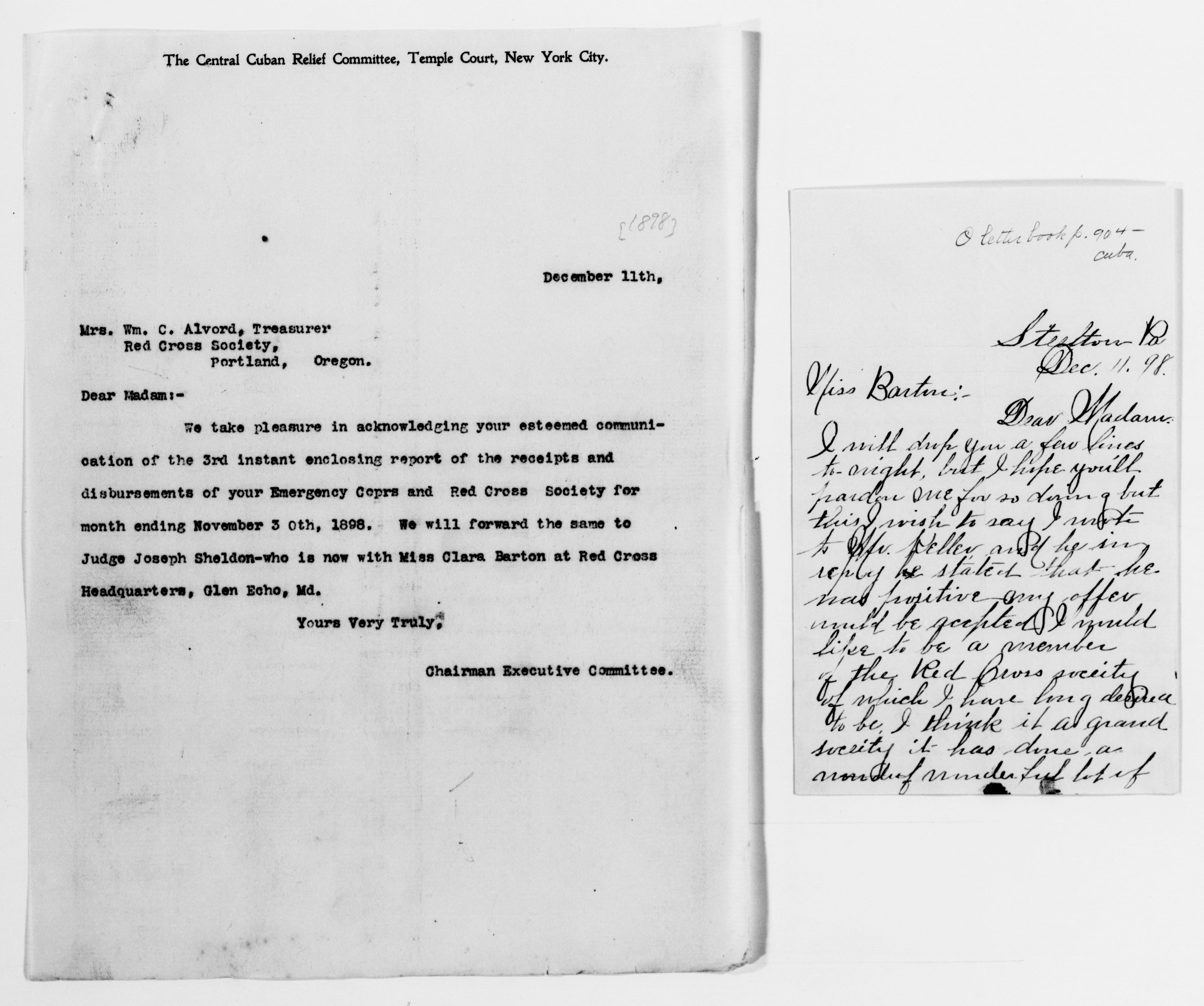 Scanned image of the current content page