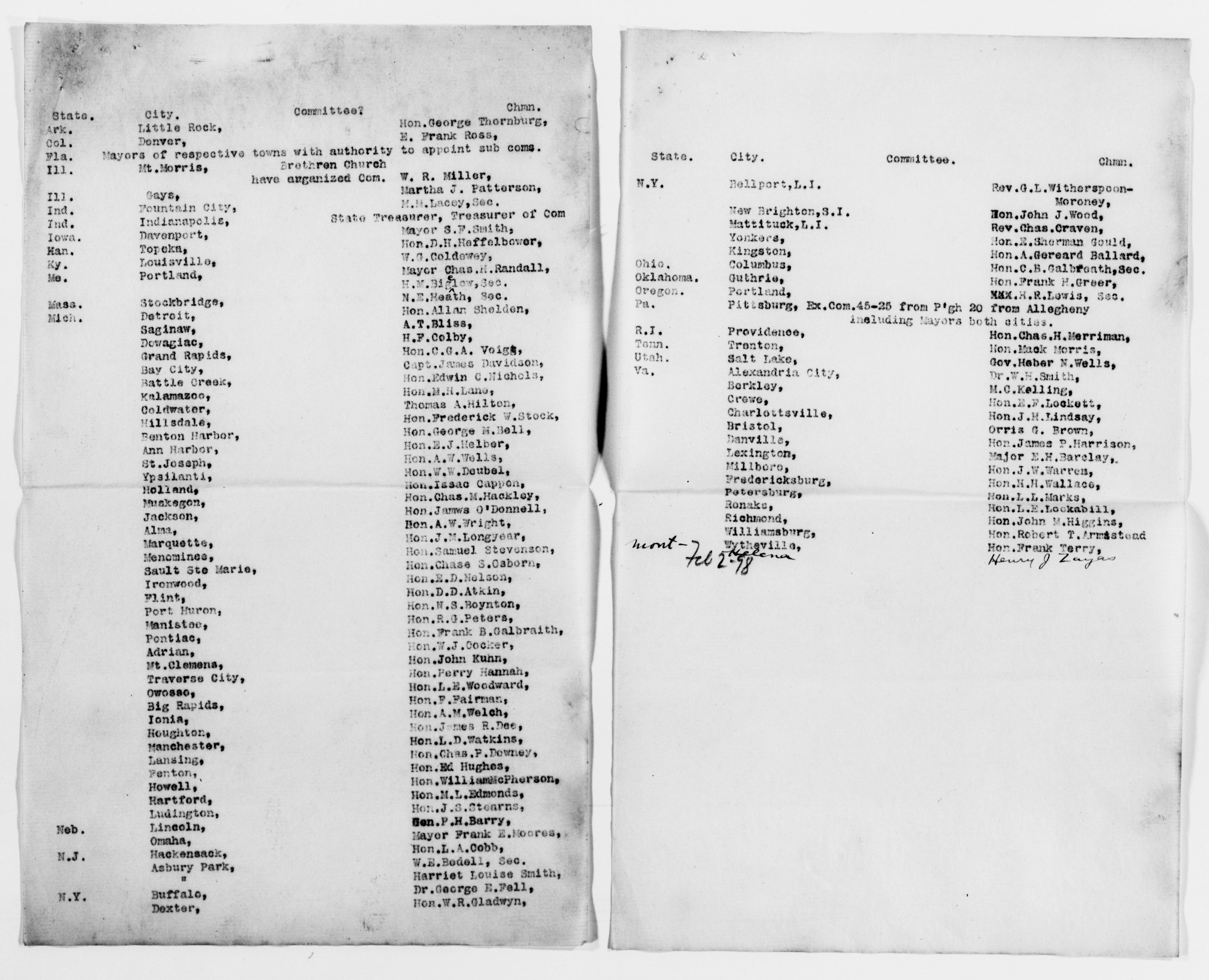 Scanned image of the current content page