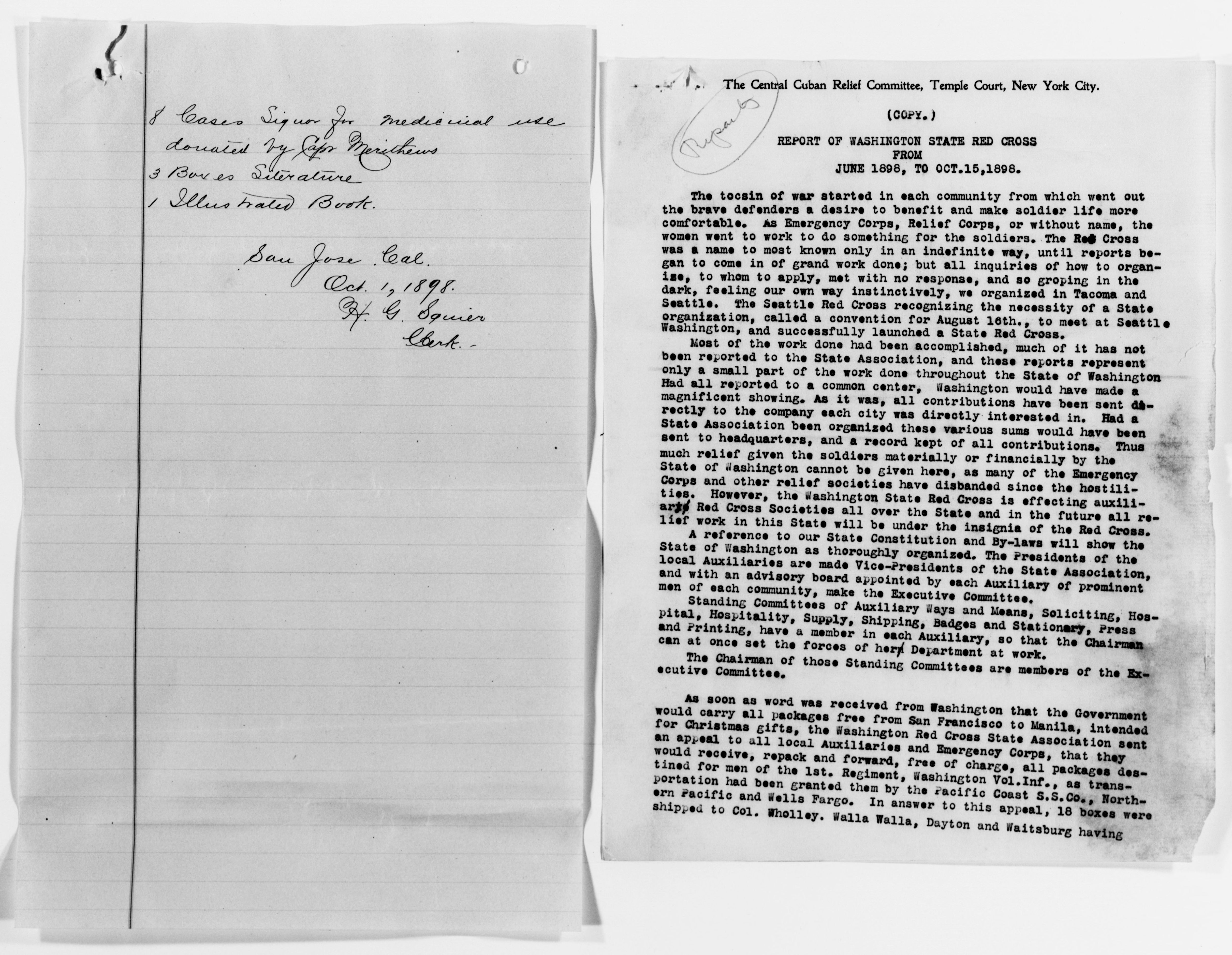 Scanned image of the current content page