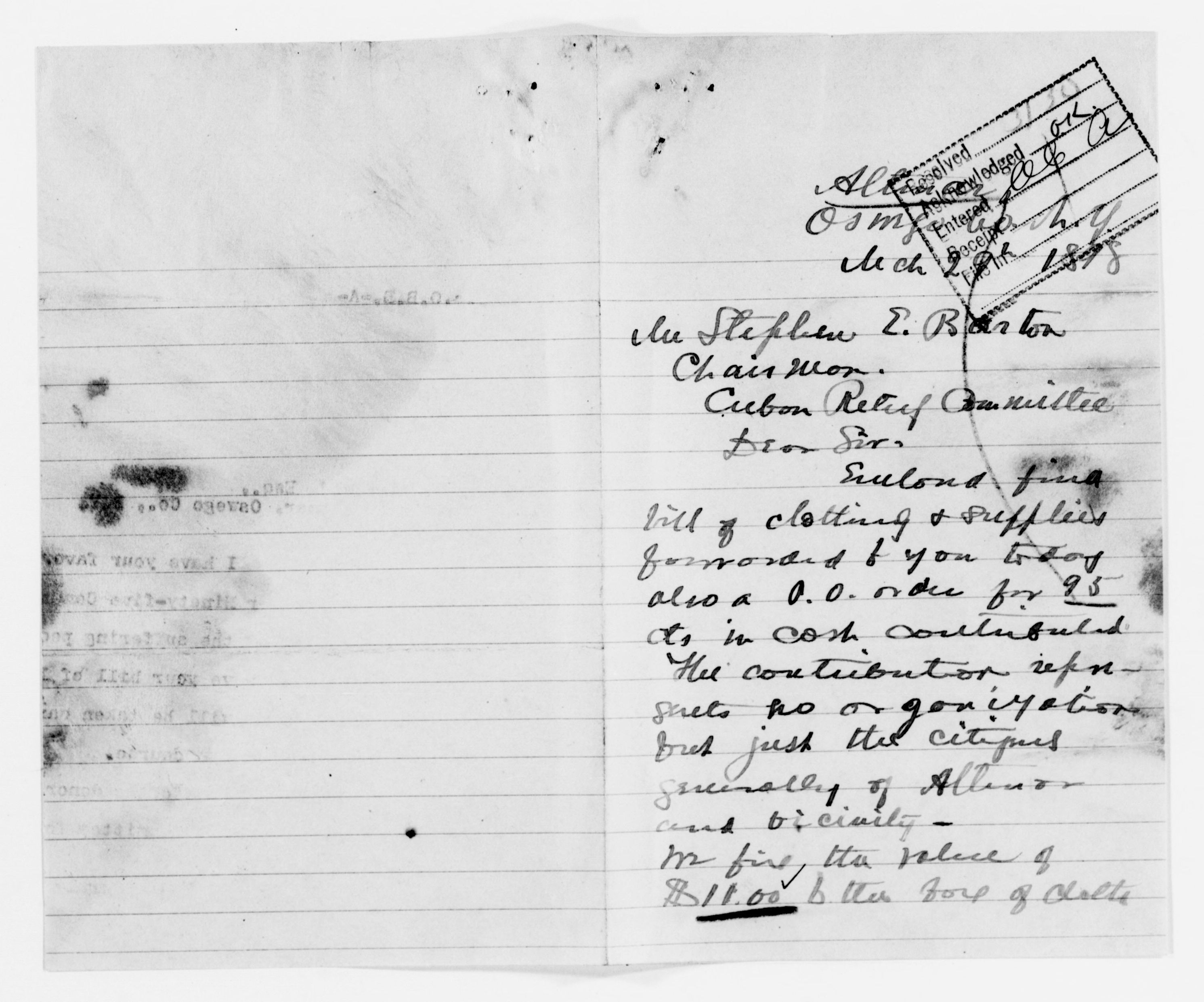 Scanned image of the current content page