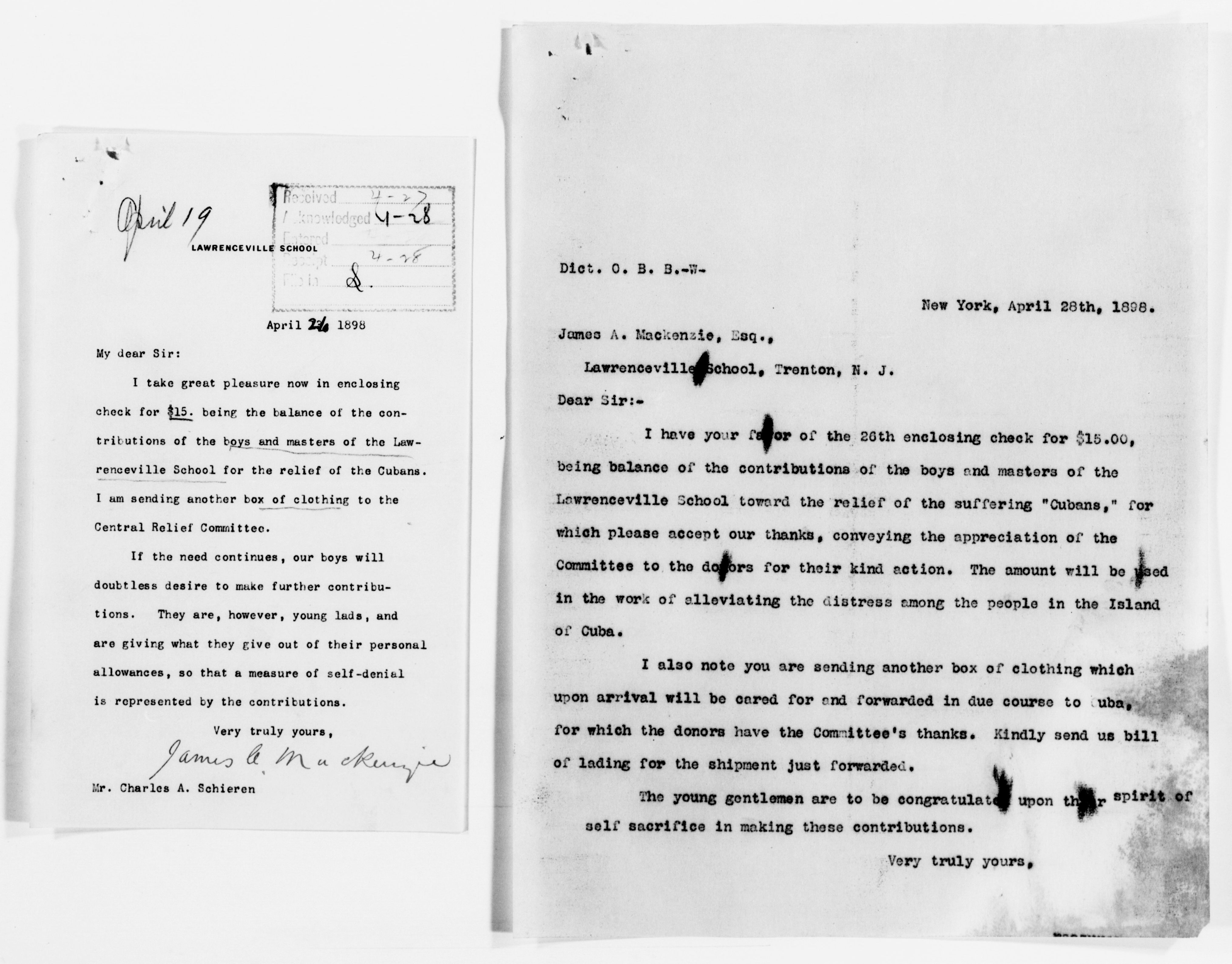 Scanned image of the current content page