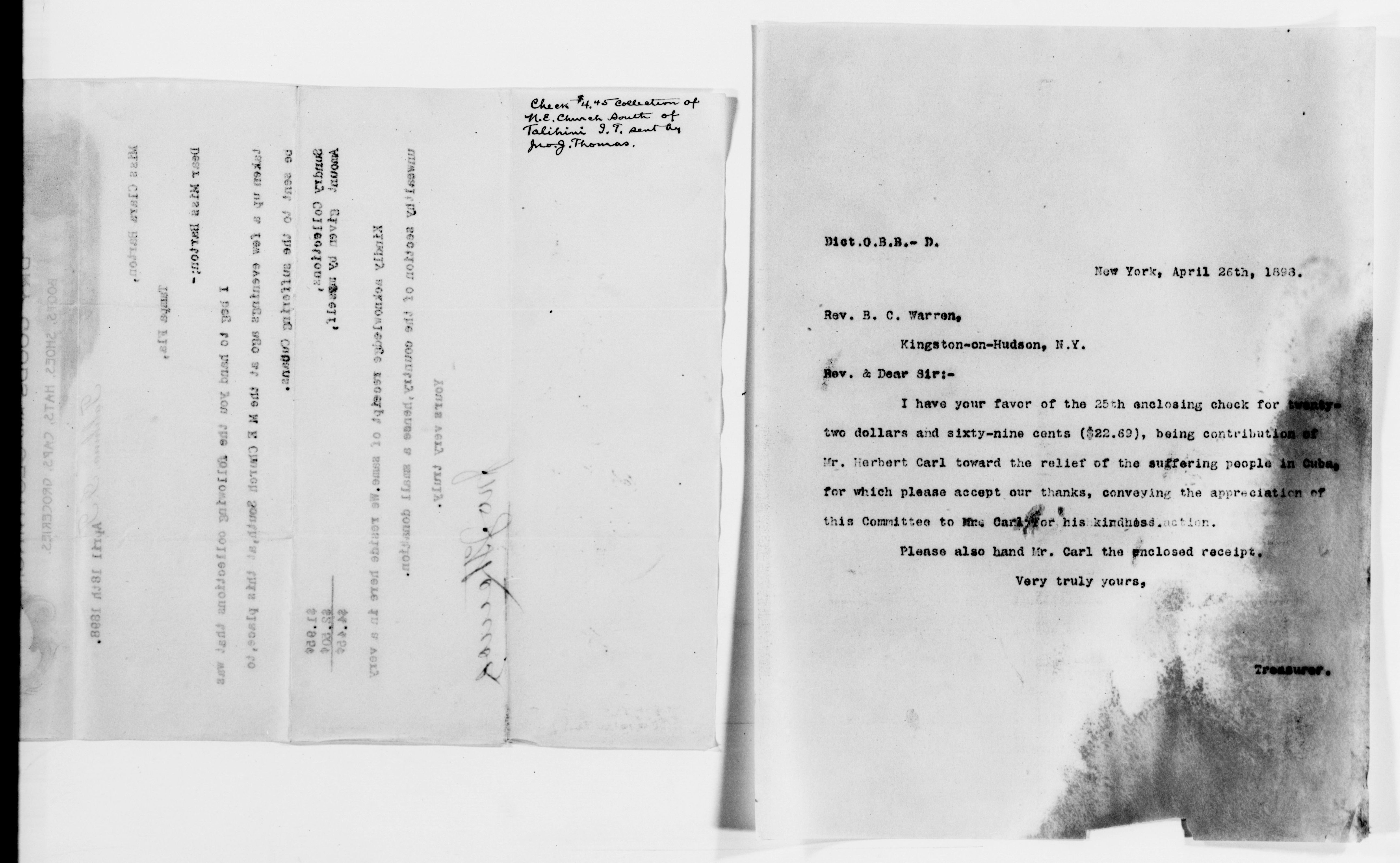 Scanned image of the current content page