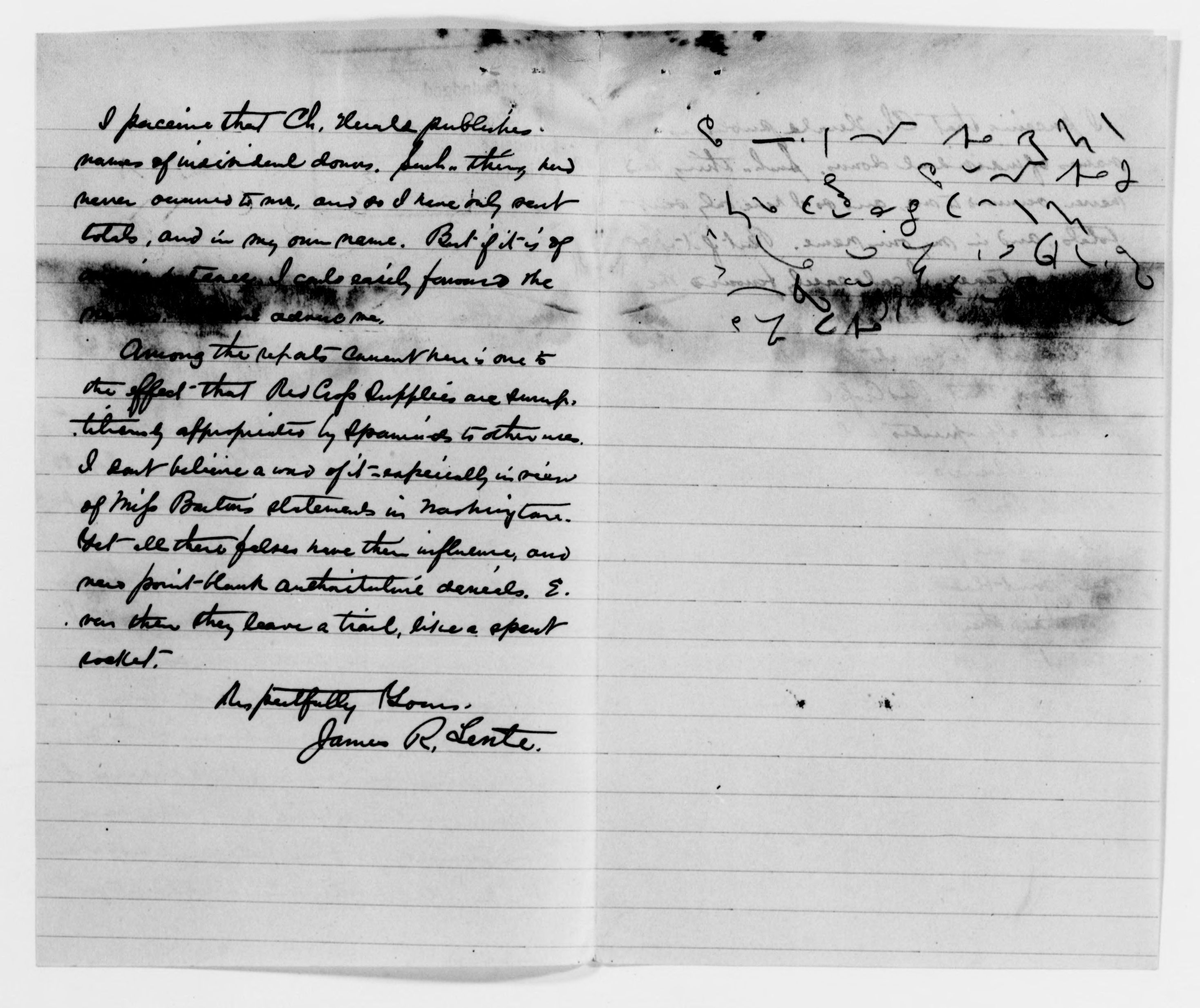 Scanned image of the current content page