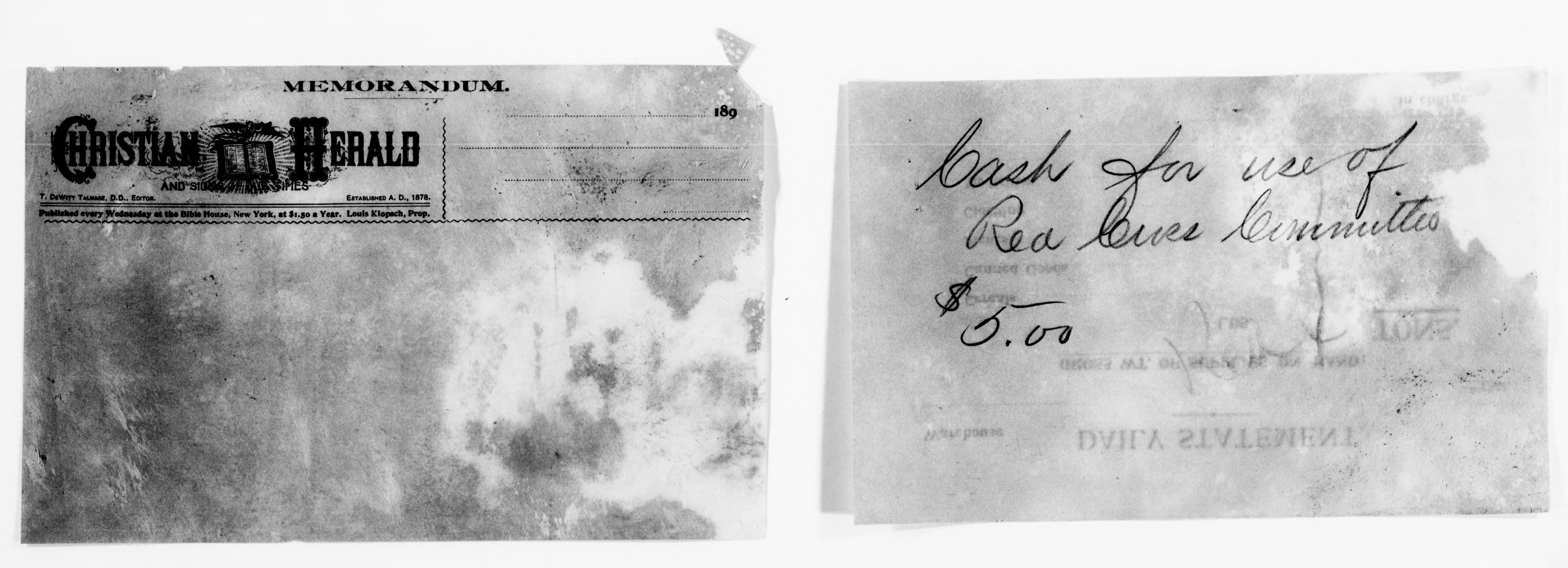 Scanned image of the current content page