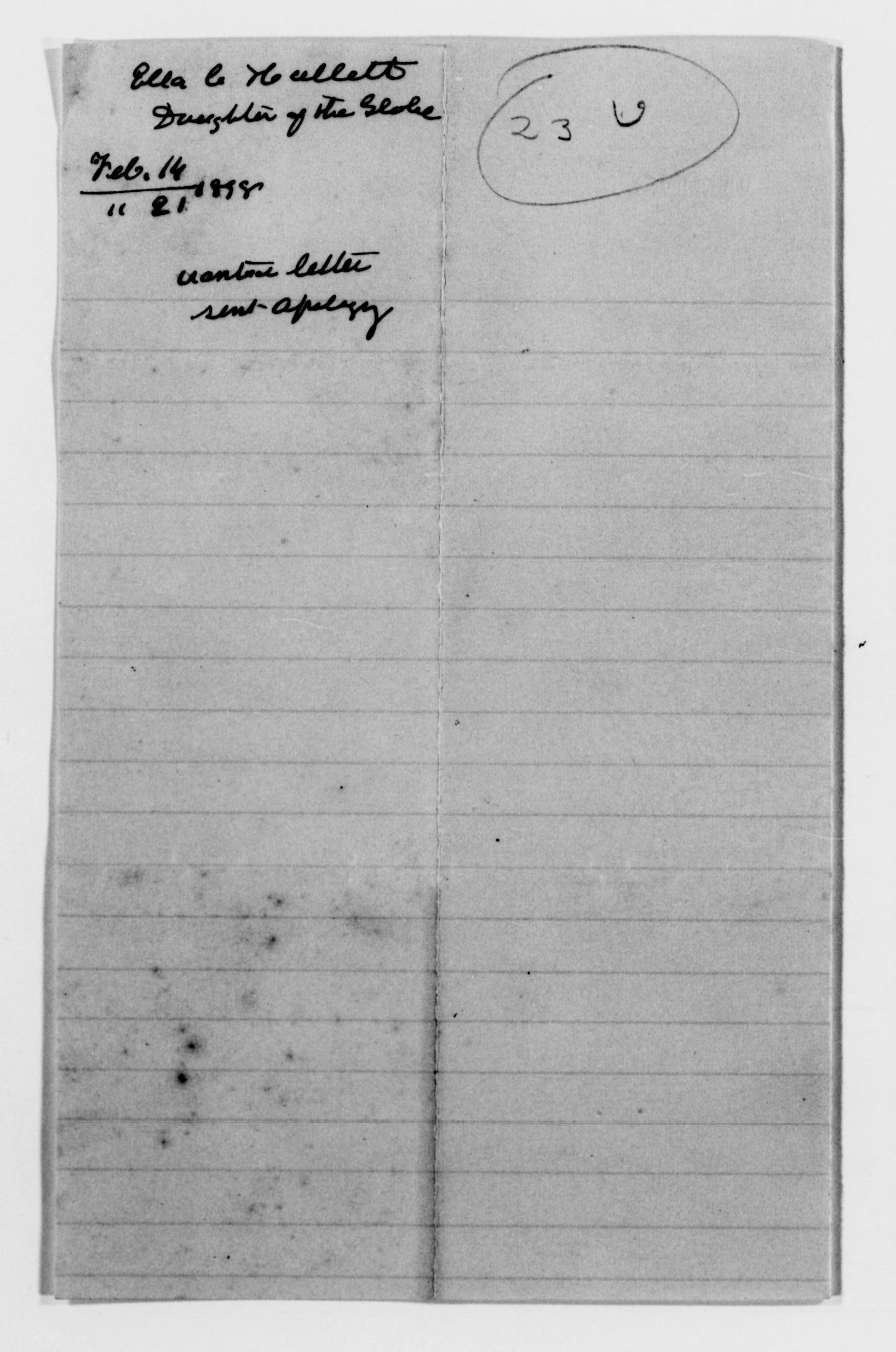 Scanned image of the current content page