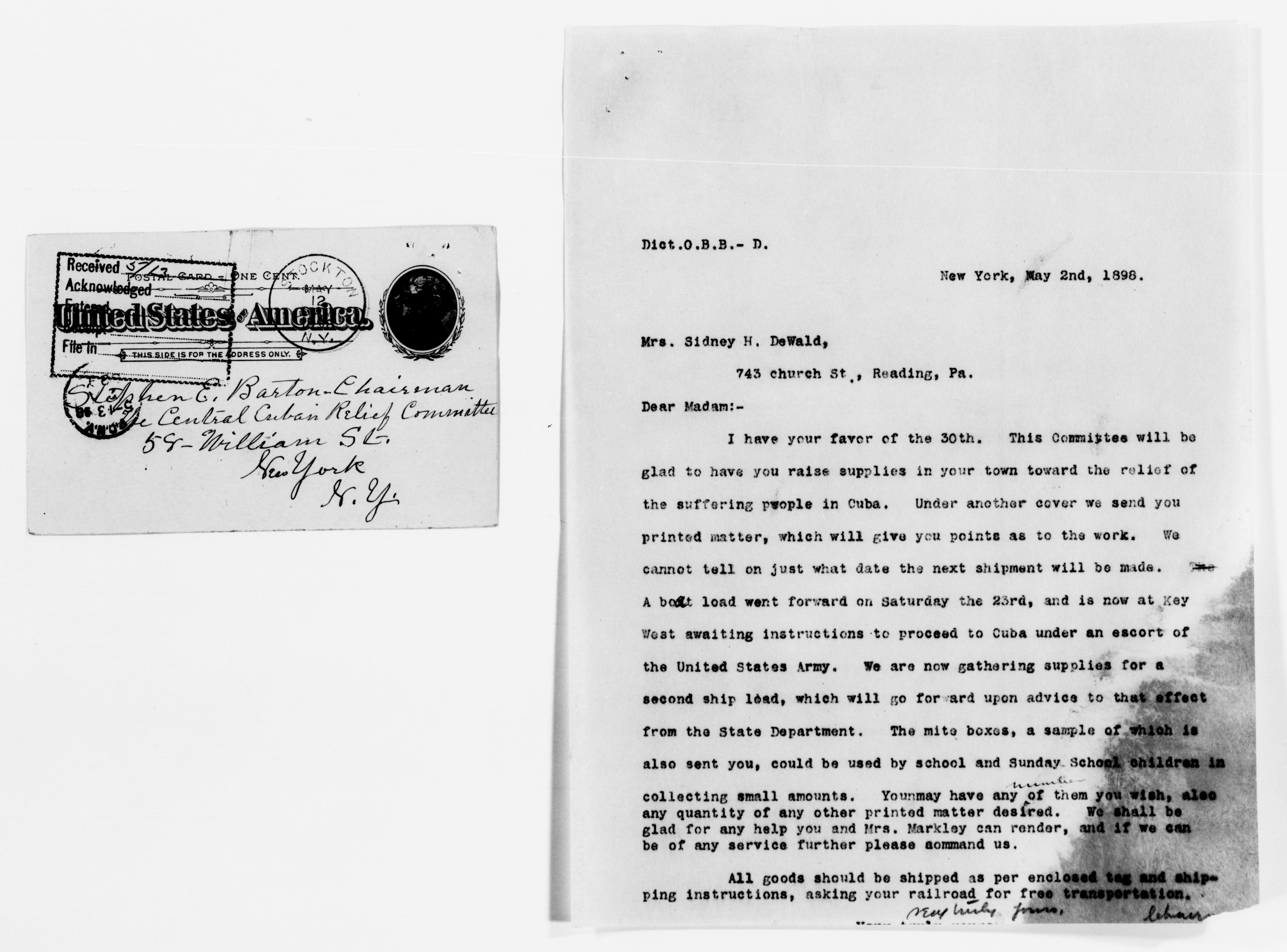 Scanned image of the current content page