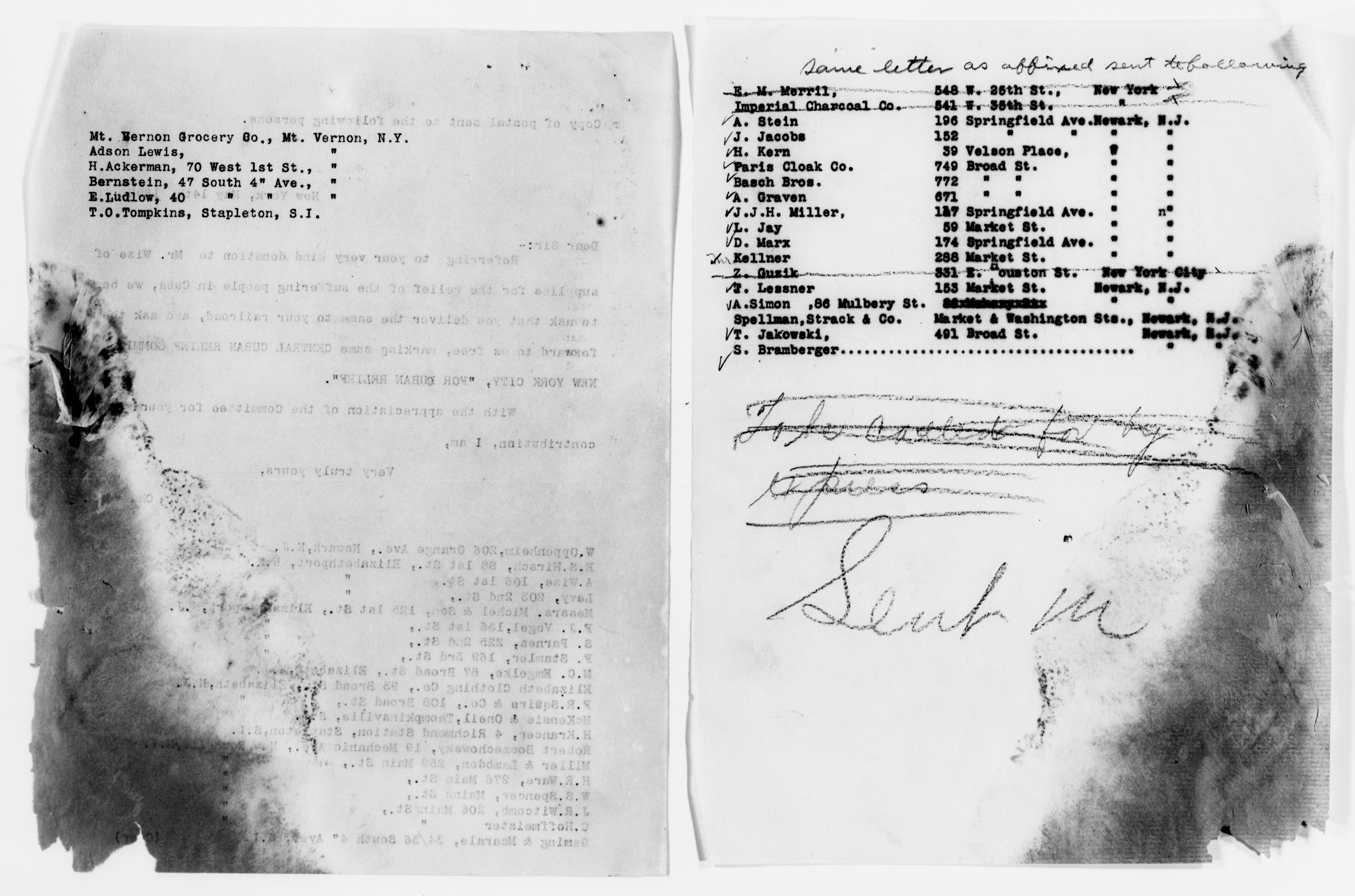 Scanned image of the current content page