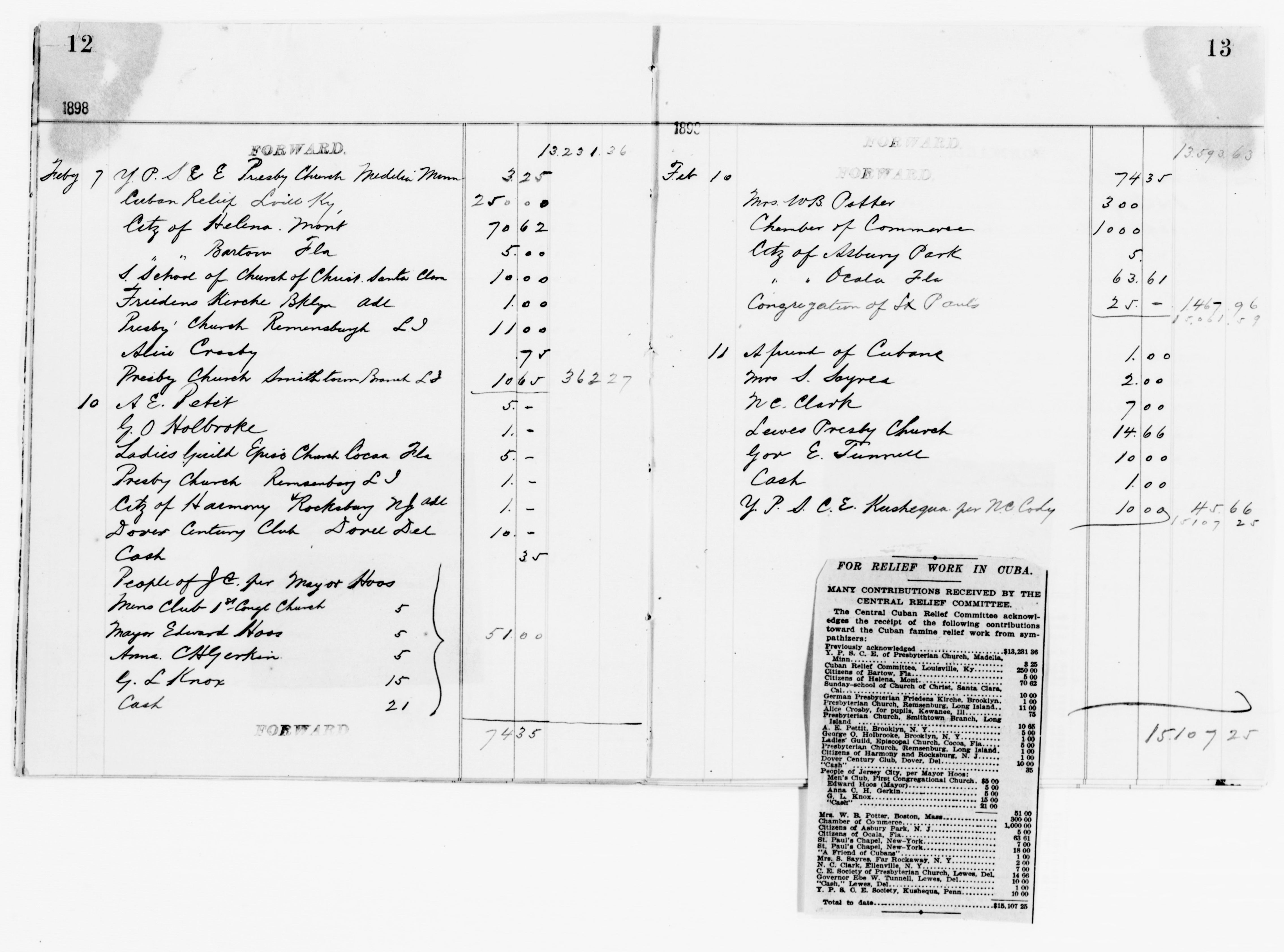 Scanned image of the current content page