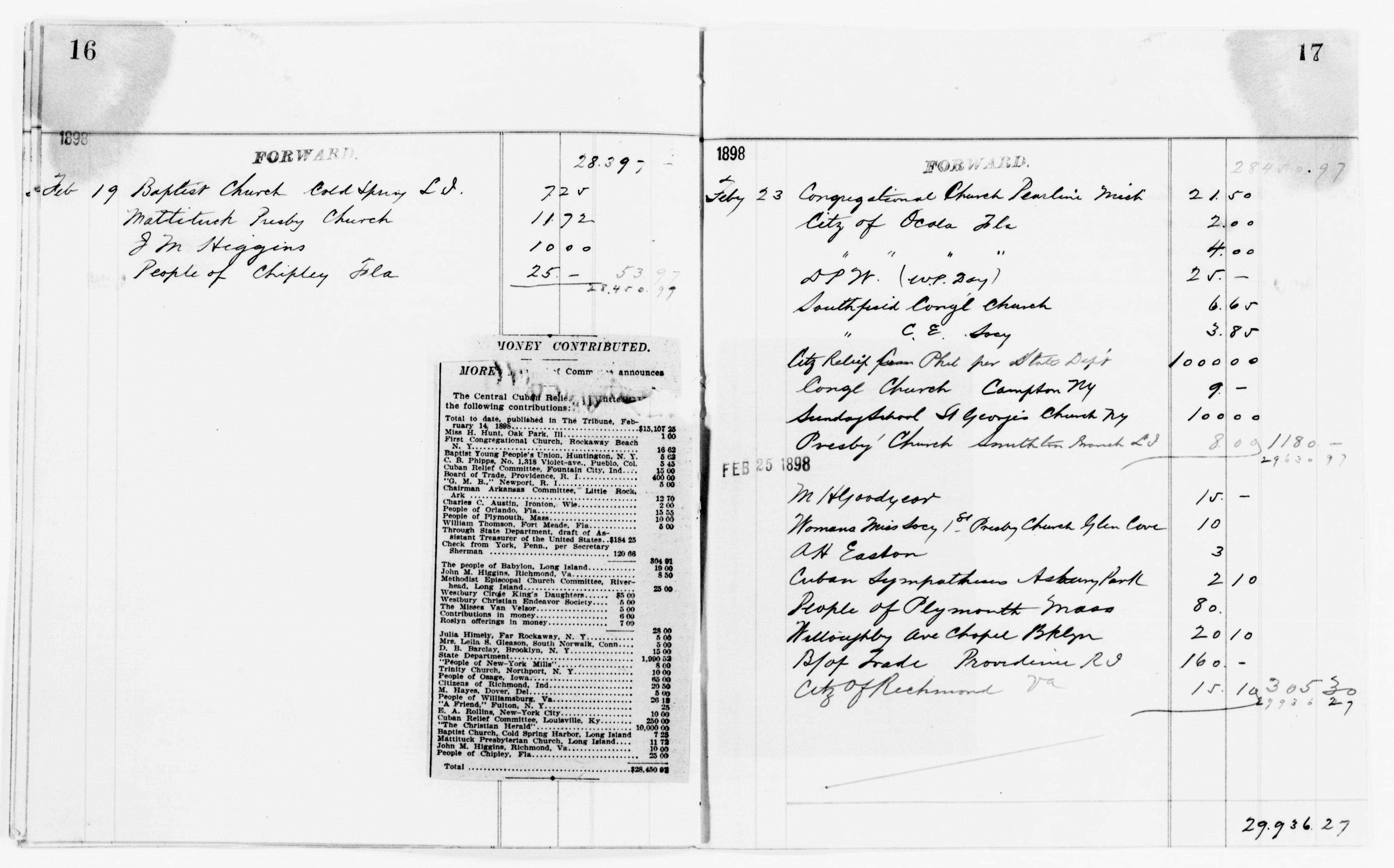 Scanned image of the current content page