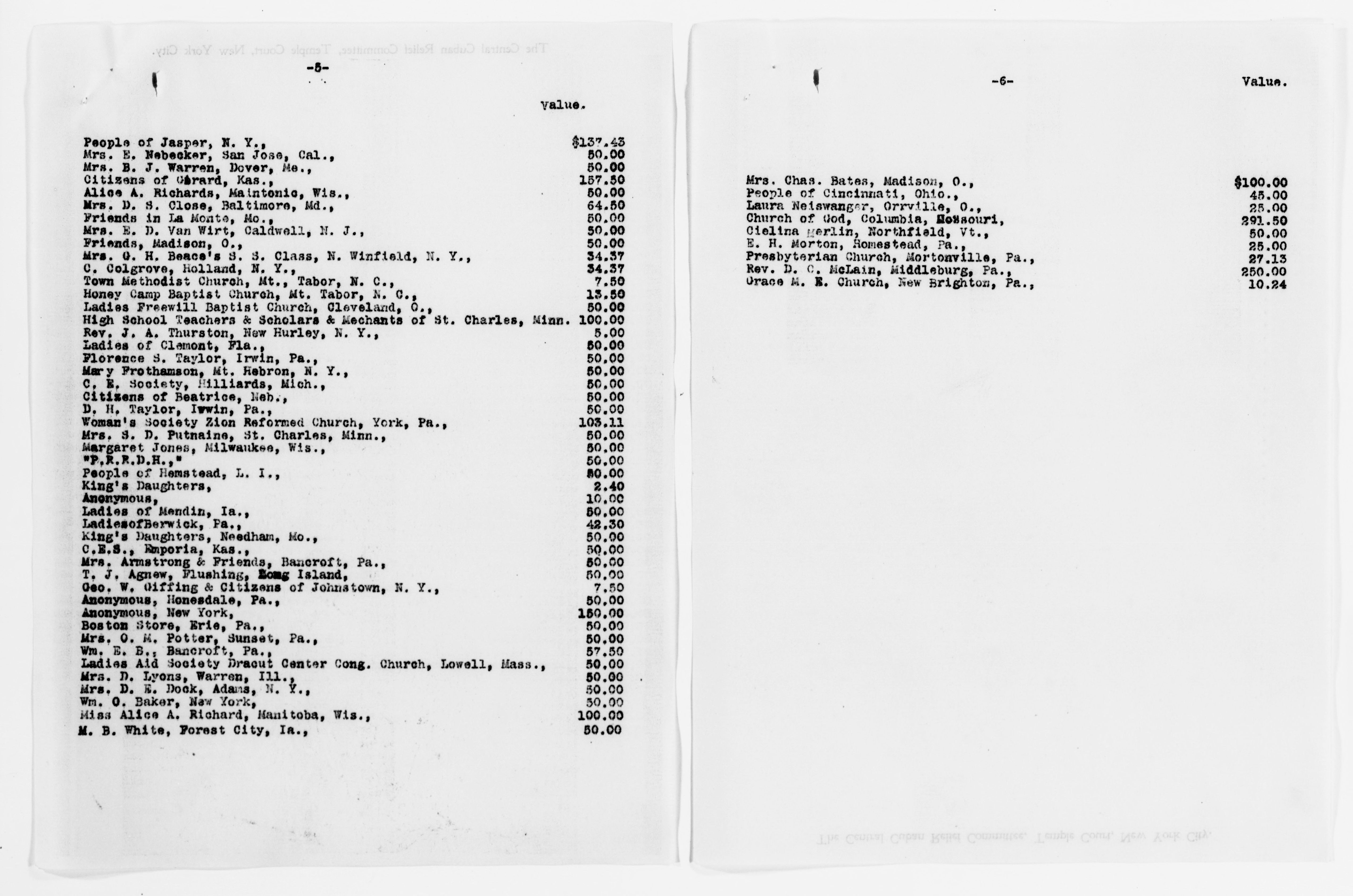Scanned image of the current content page