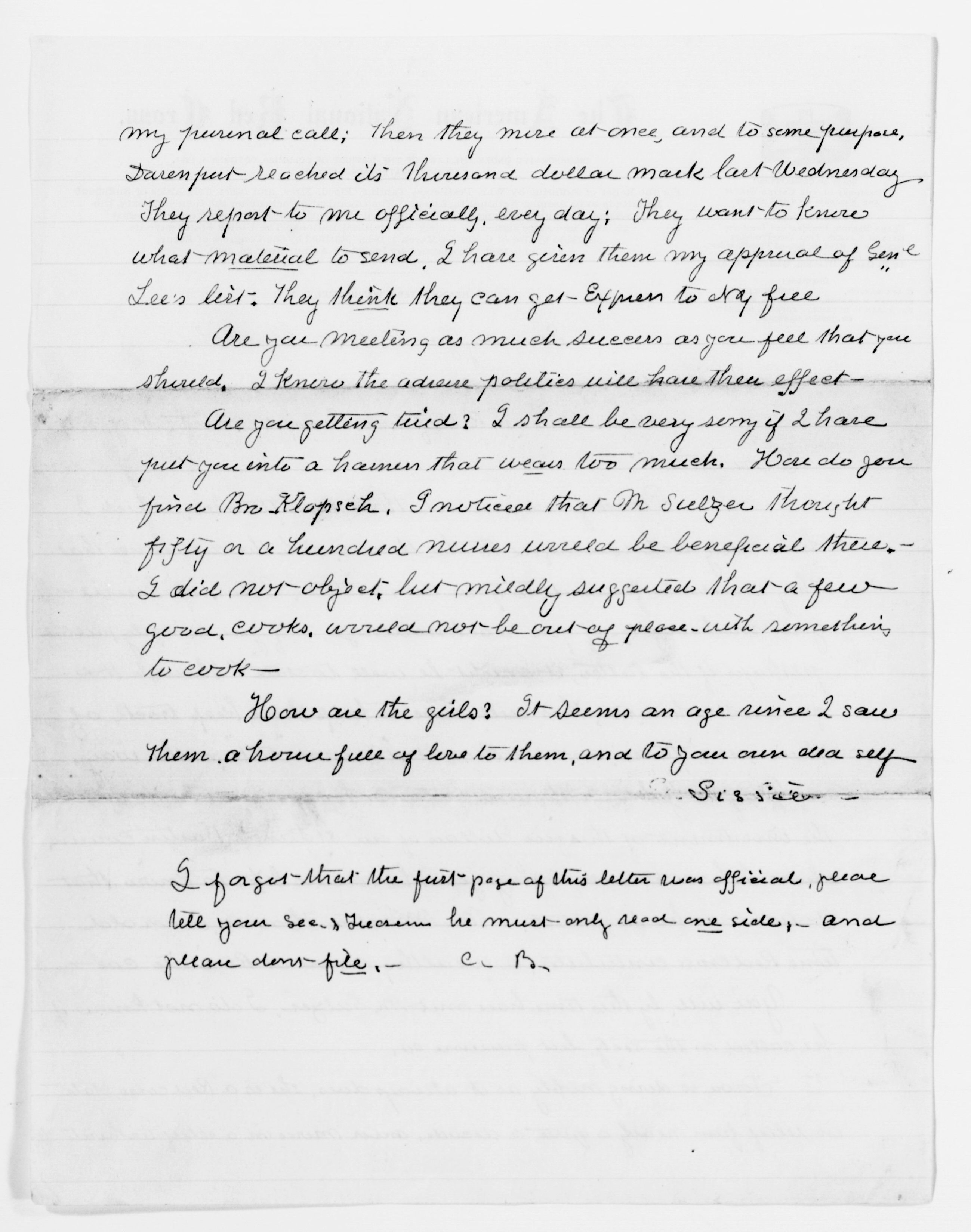 Scanned image of the current content page