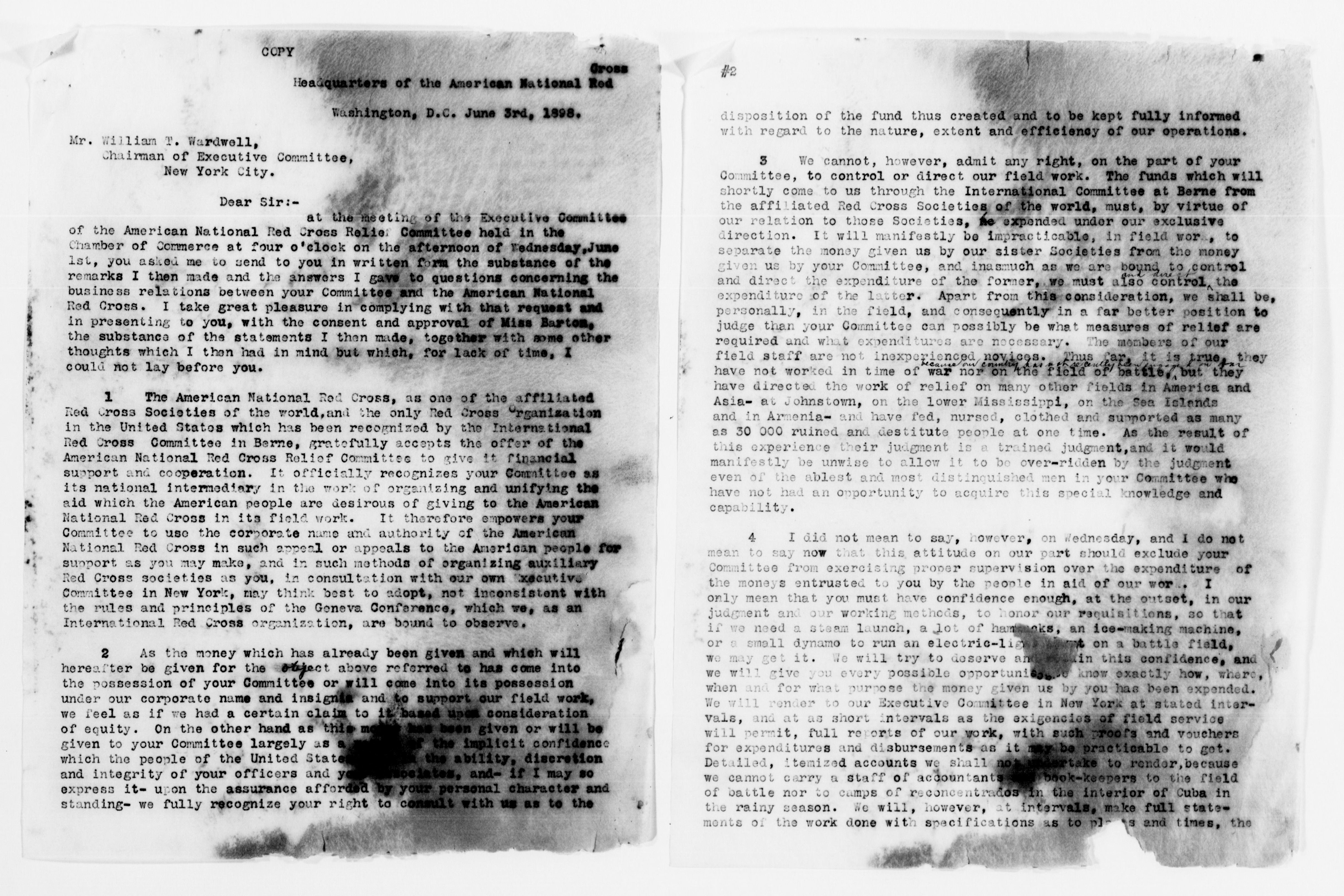 Scanned image of the current content page