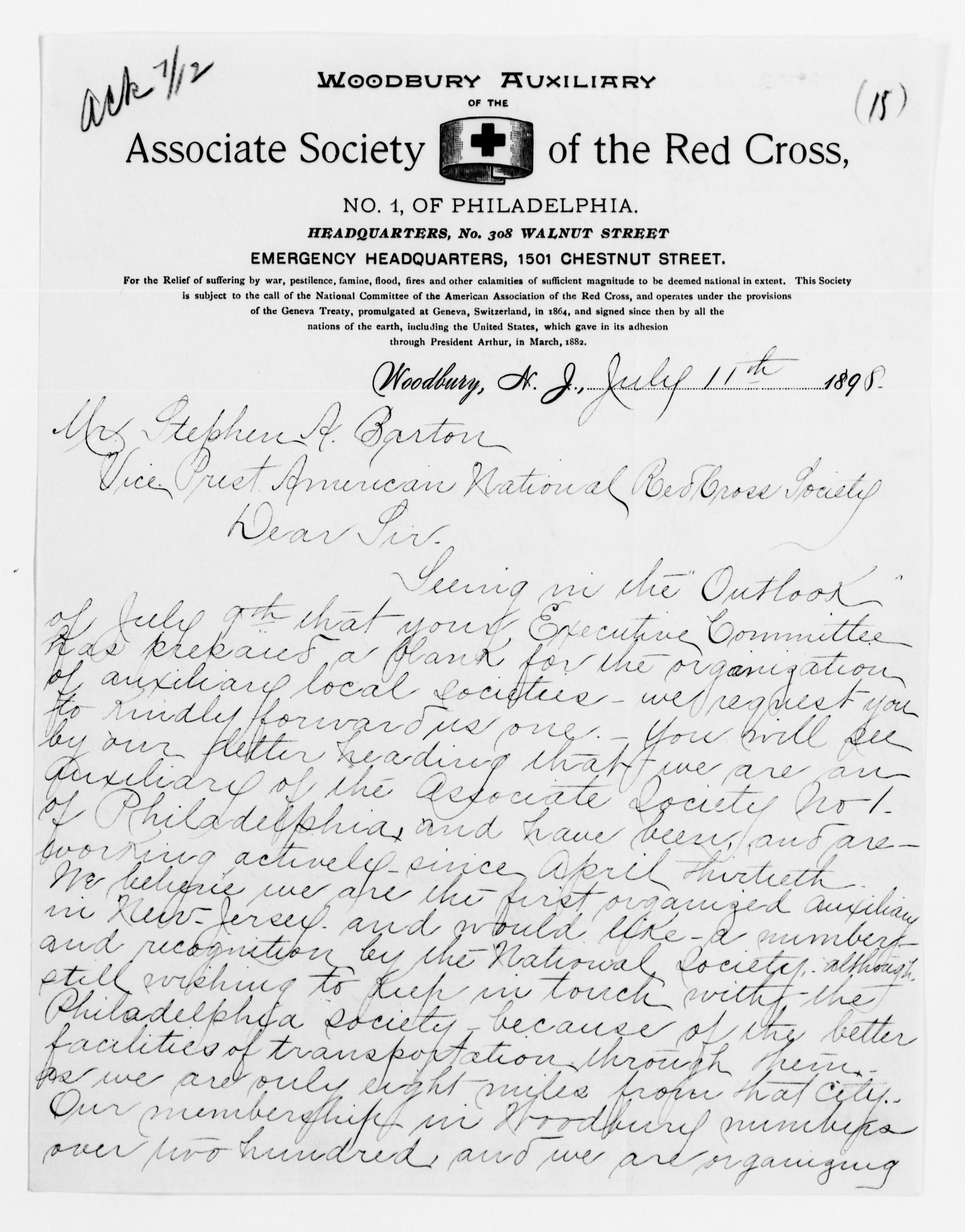 Scanned image of the current content page