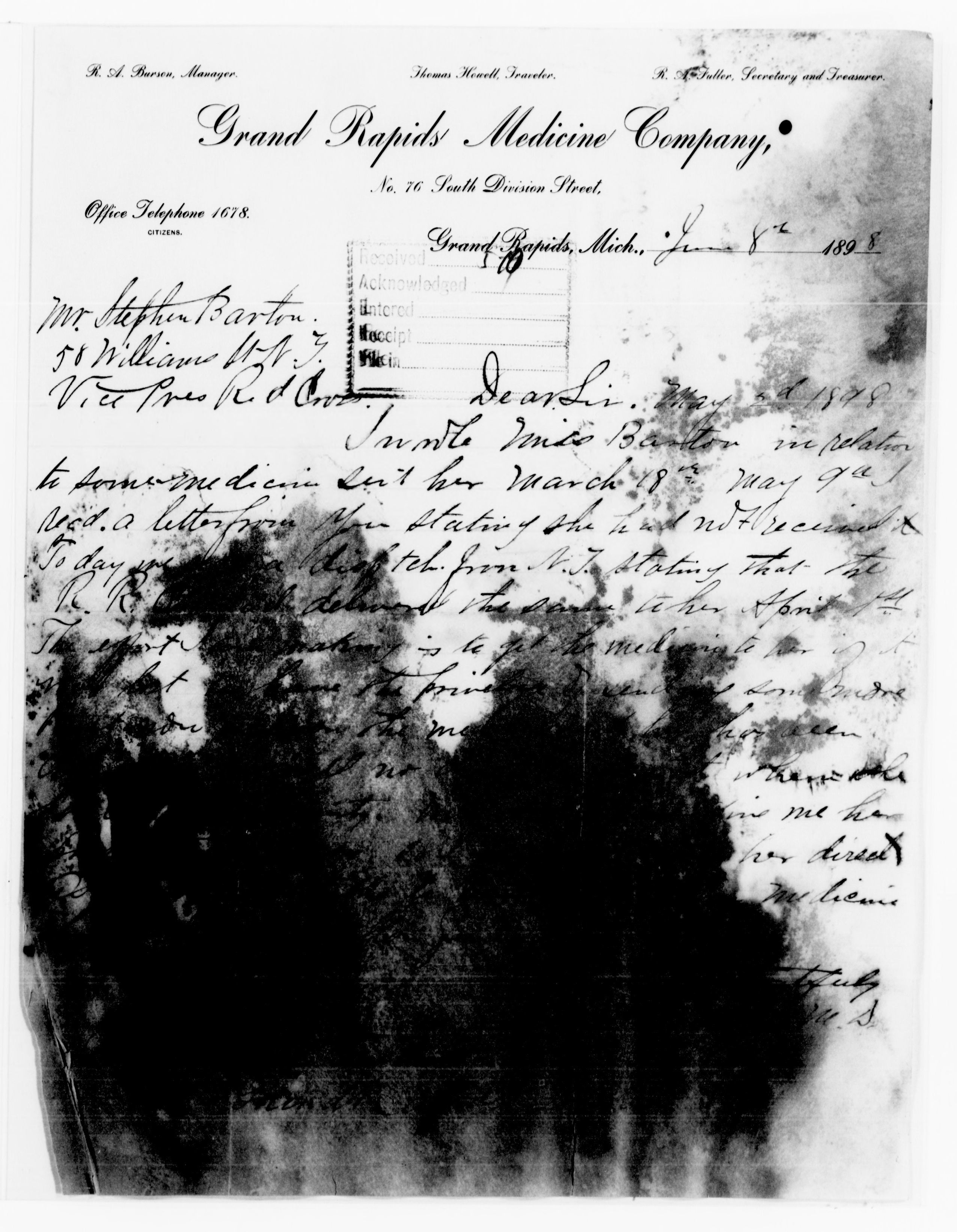 Scanned image of the current content page