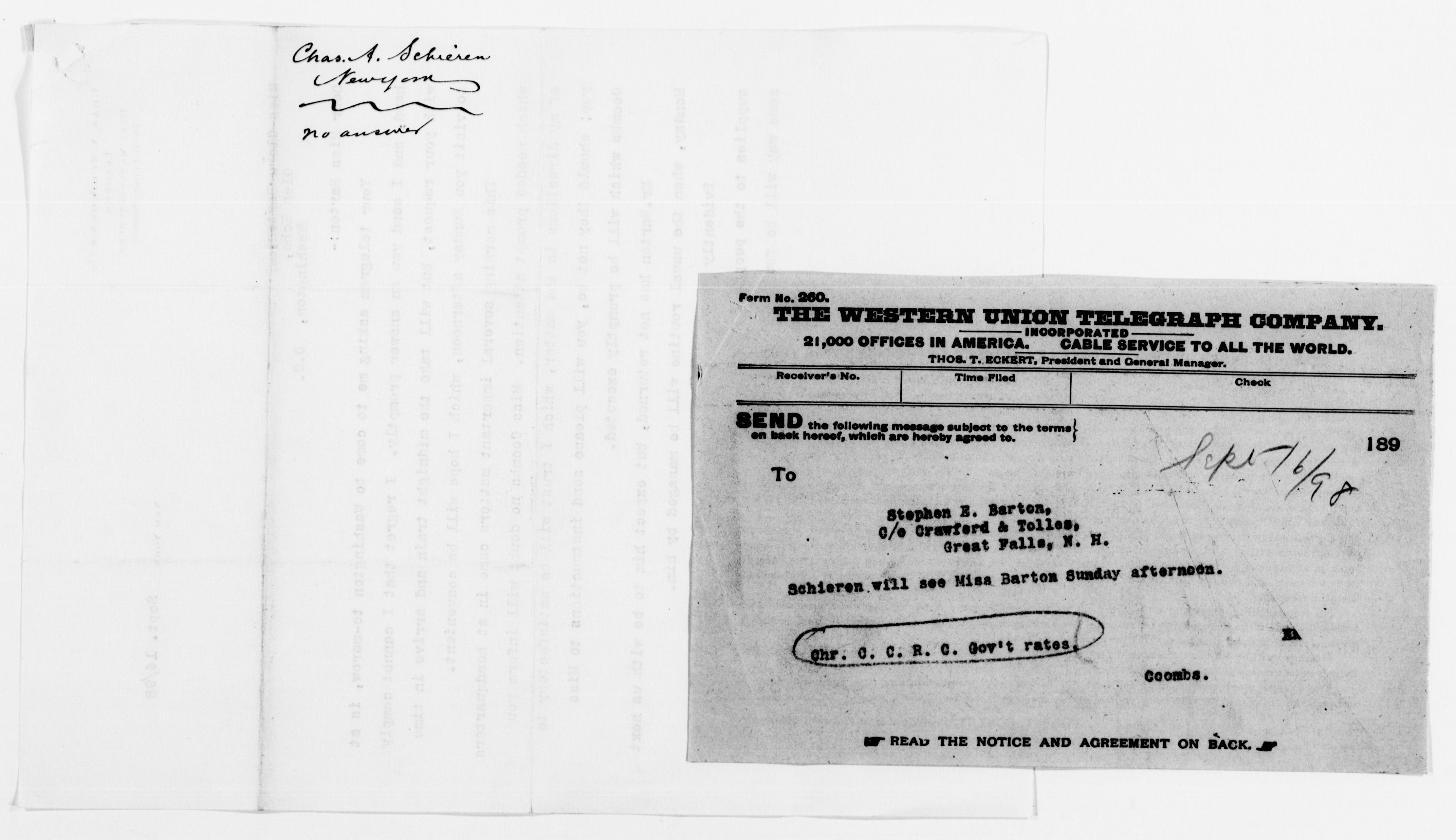 Scanned image of the current content page