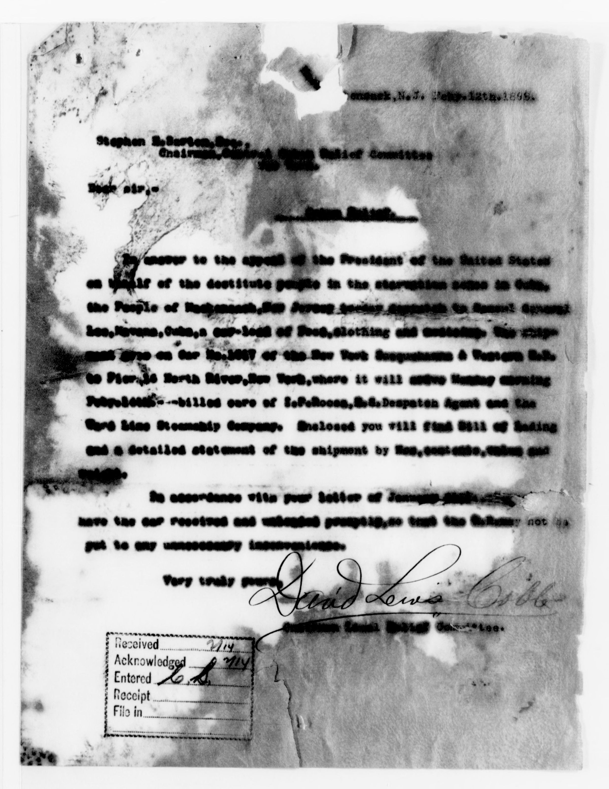 Scanned image of the current content page