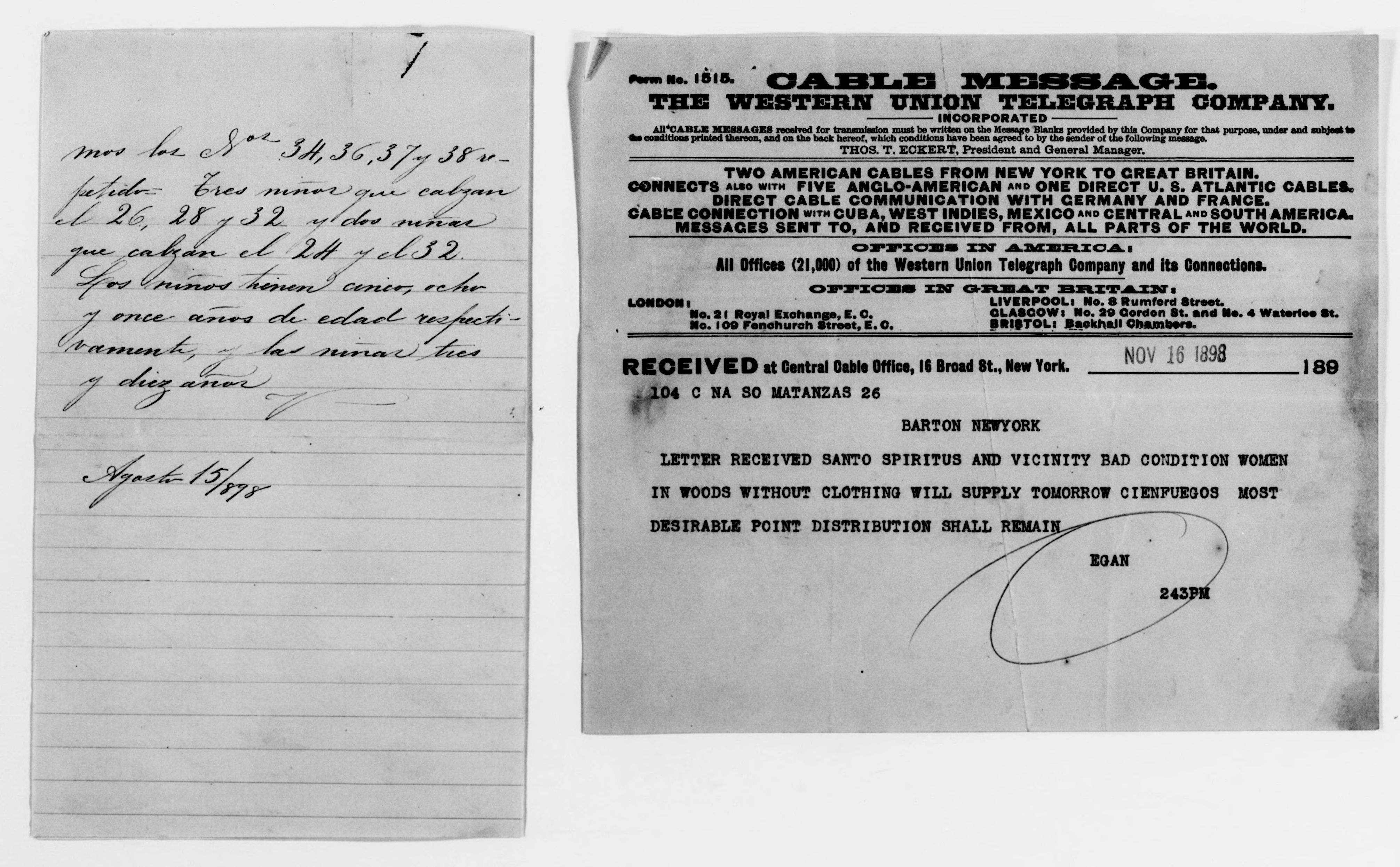 Scanned image of the current content page