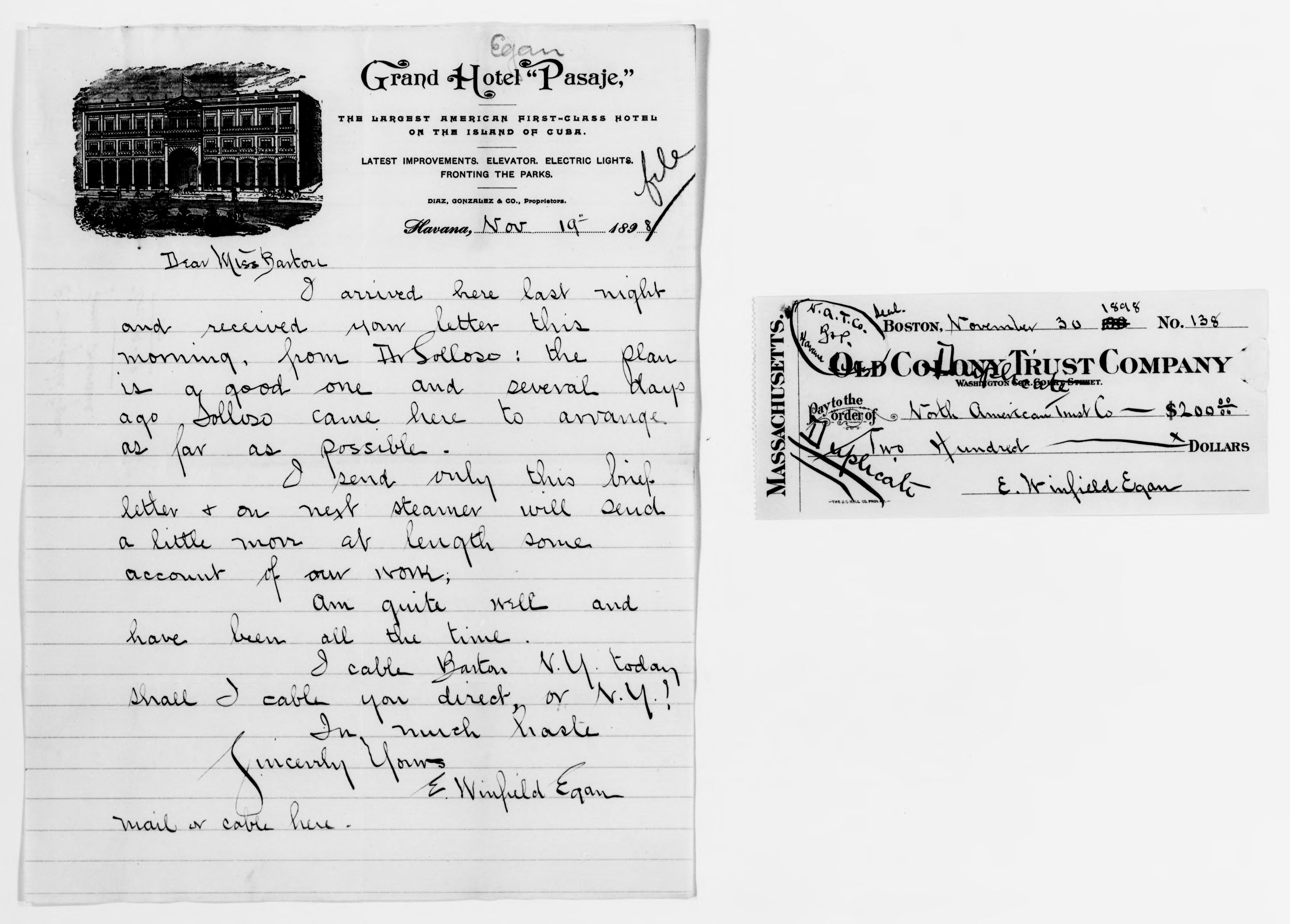 Scanned image of the current content page