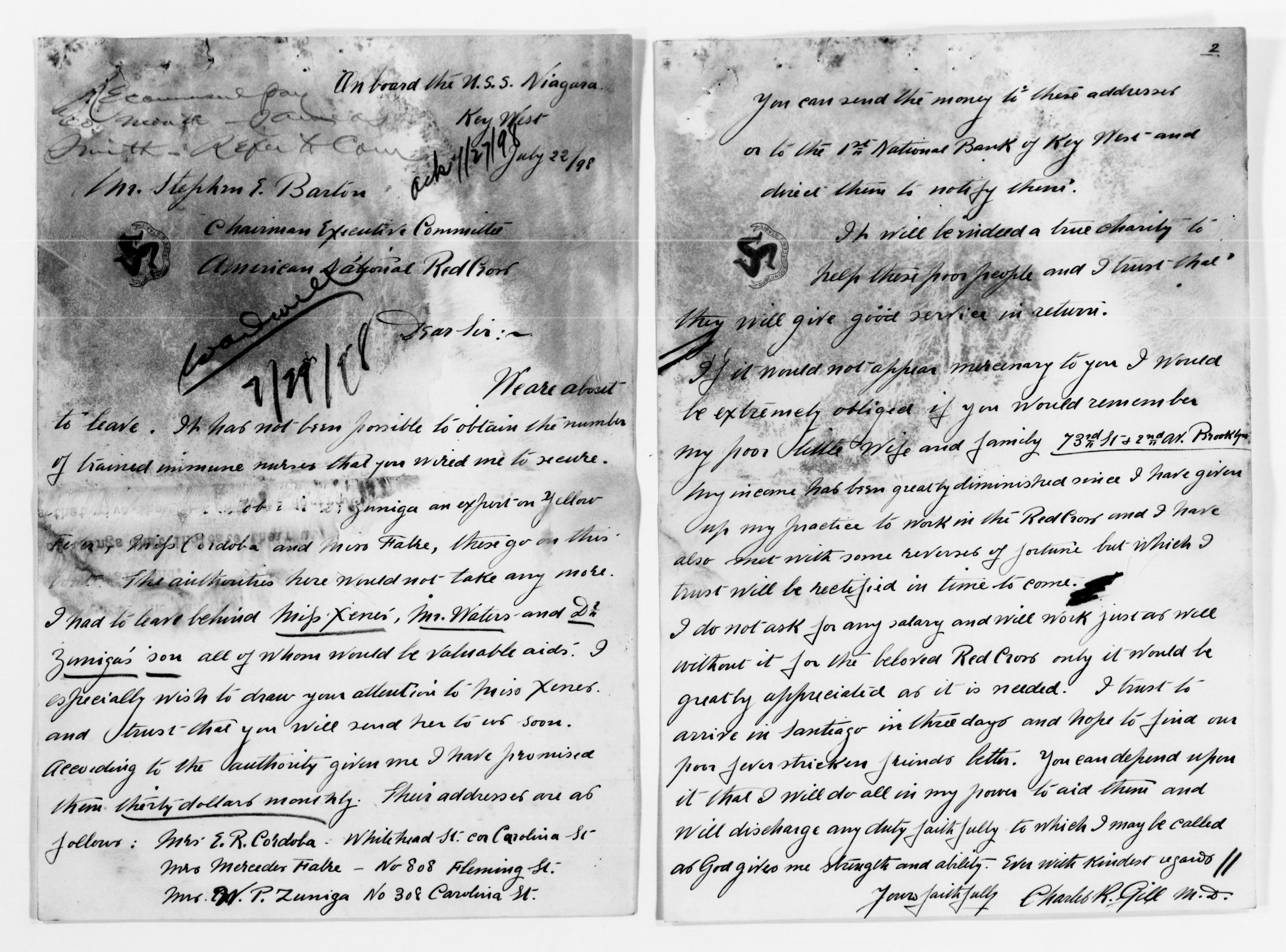 Scanned image of the current content page