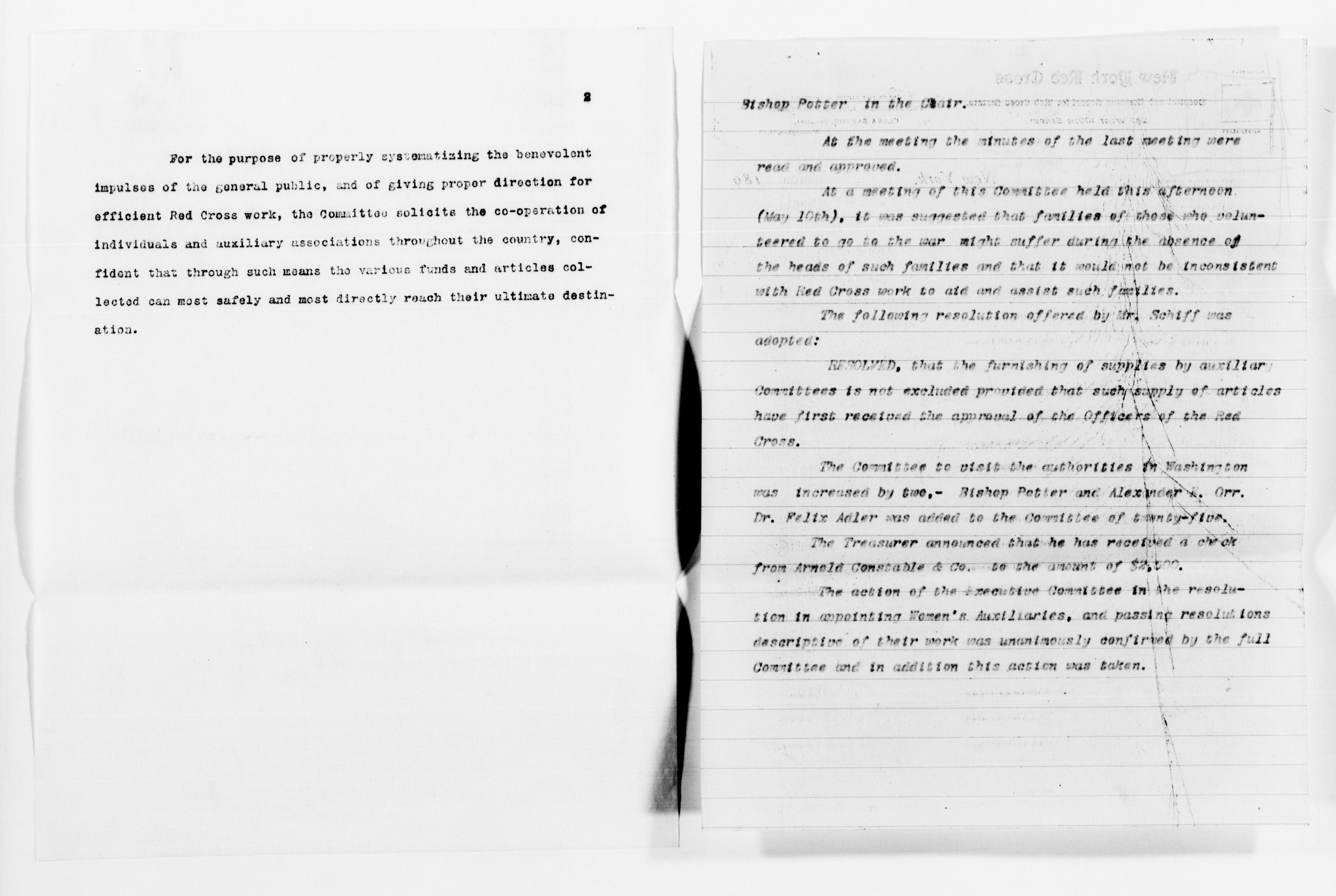 Scanned image of the current content page