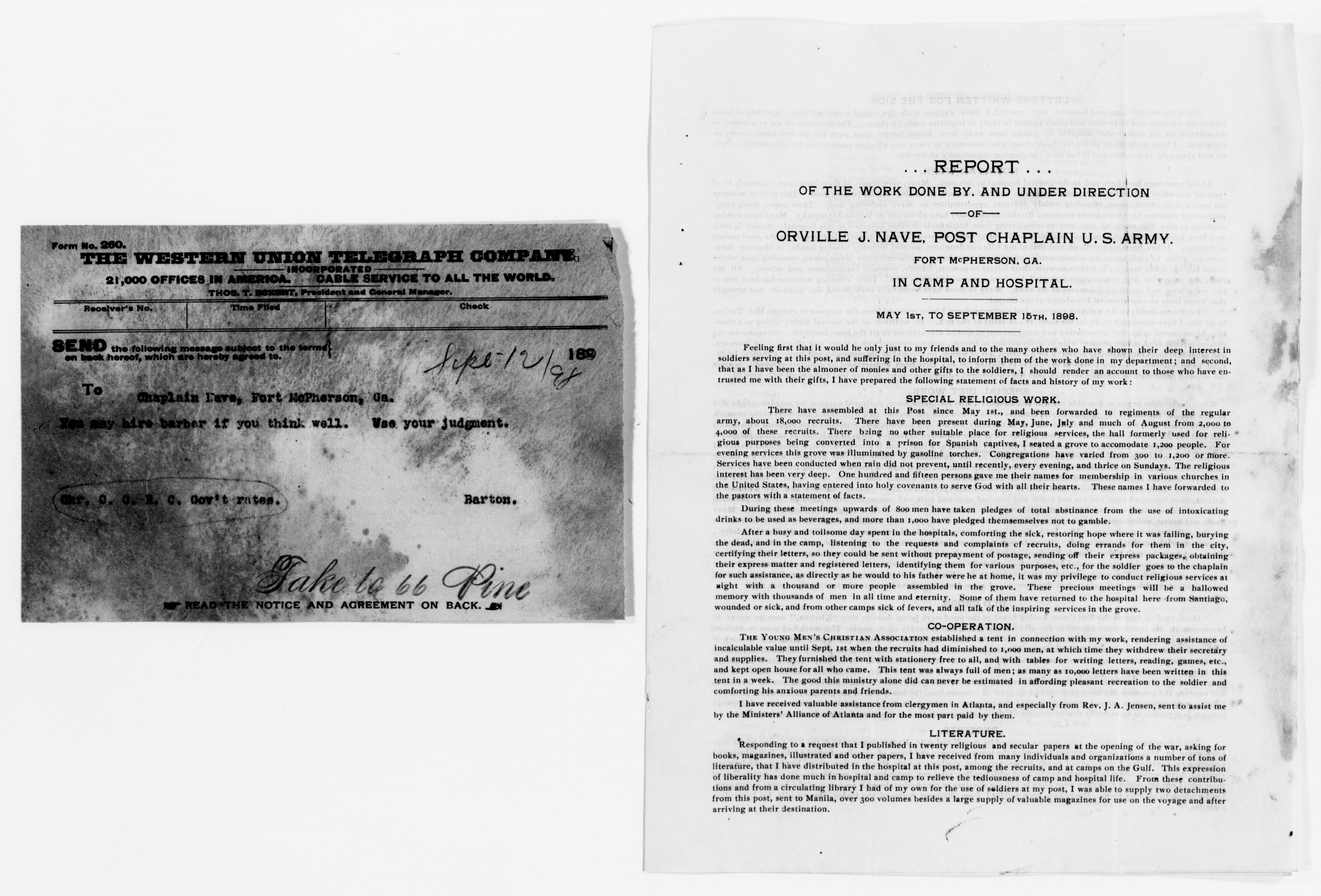 Scanned image of the current content page