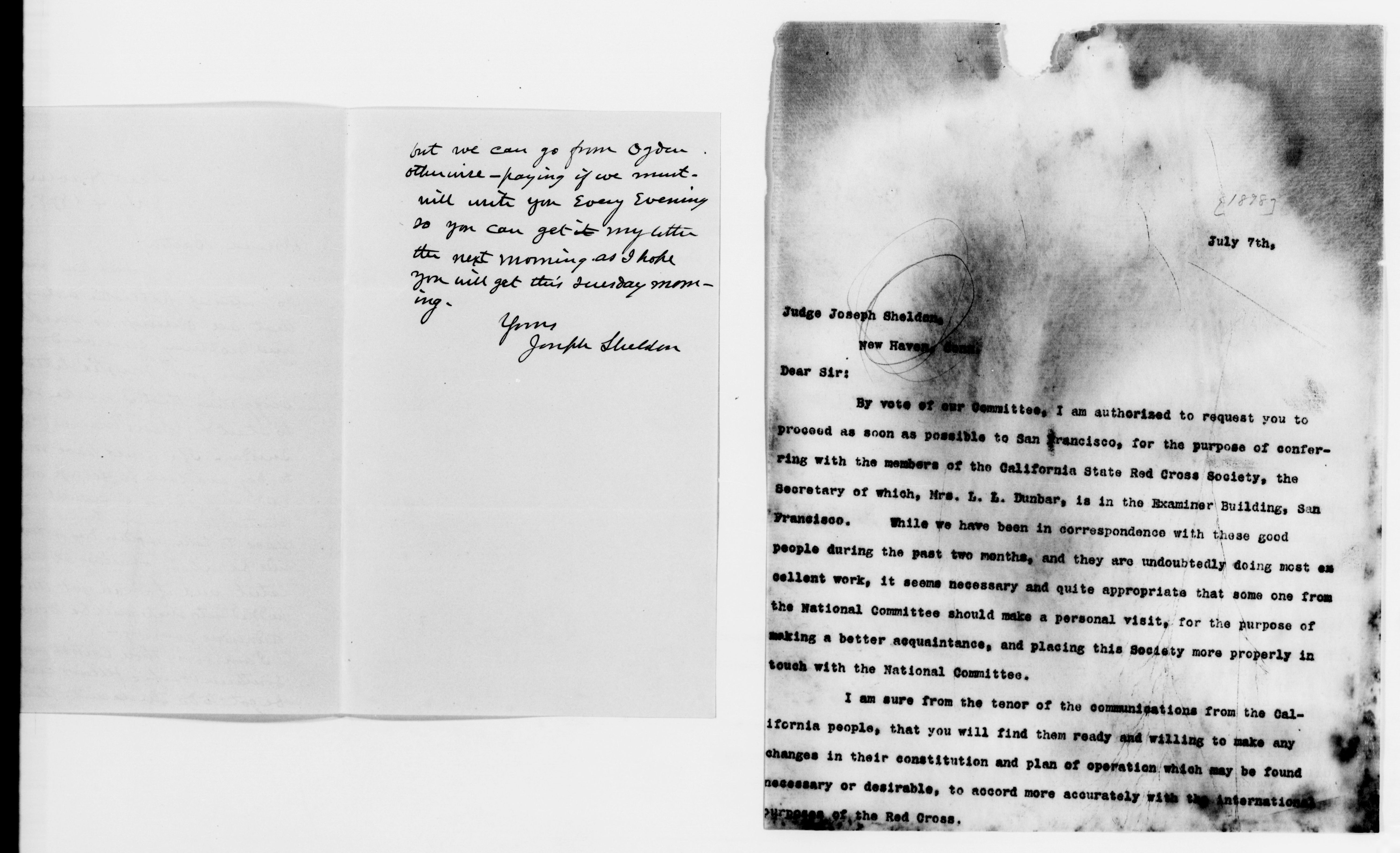 Scanned image of the current content page