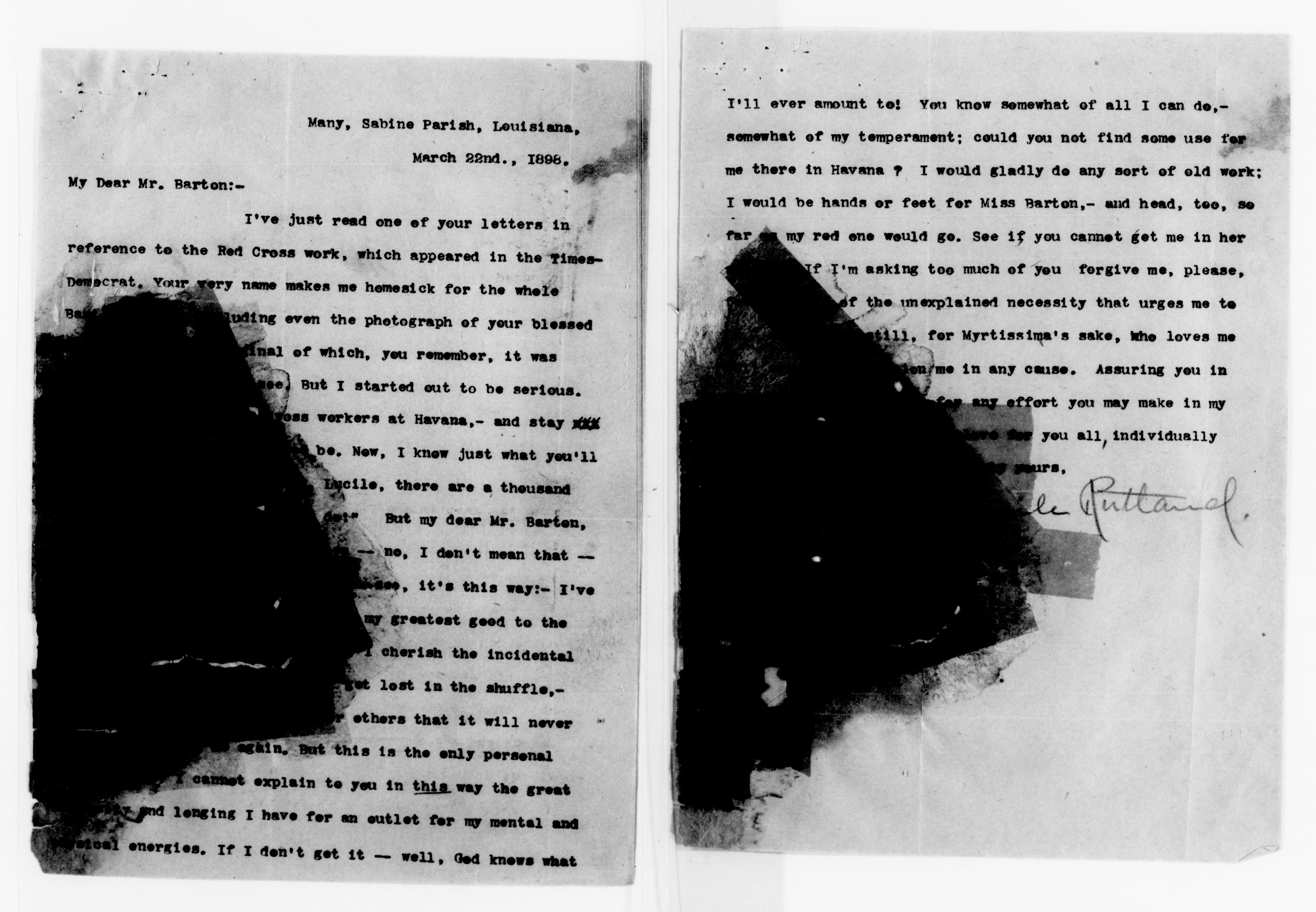 Scanned image of the current content page