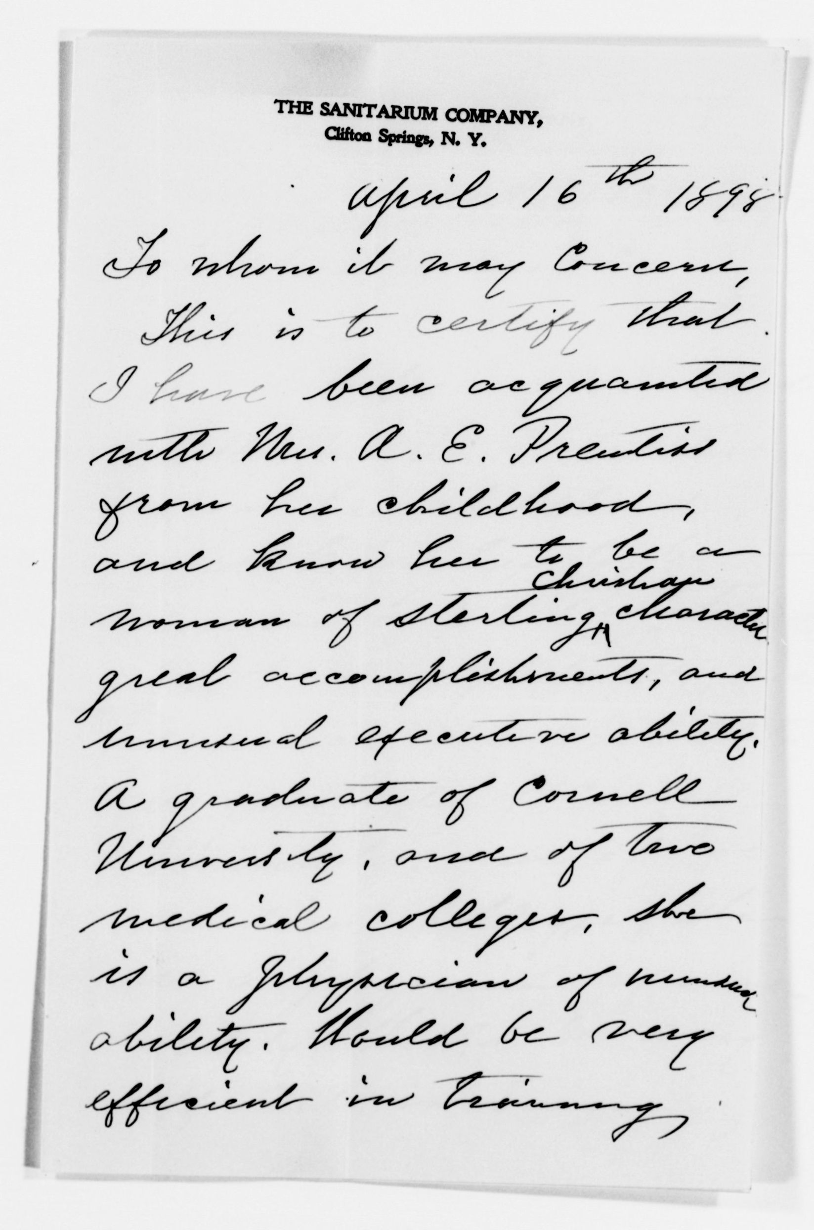 Scanned image of the current content page