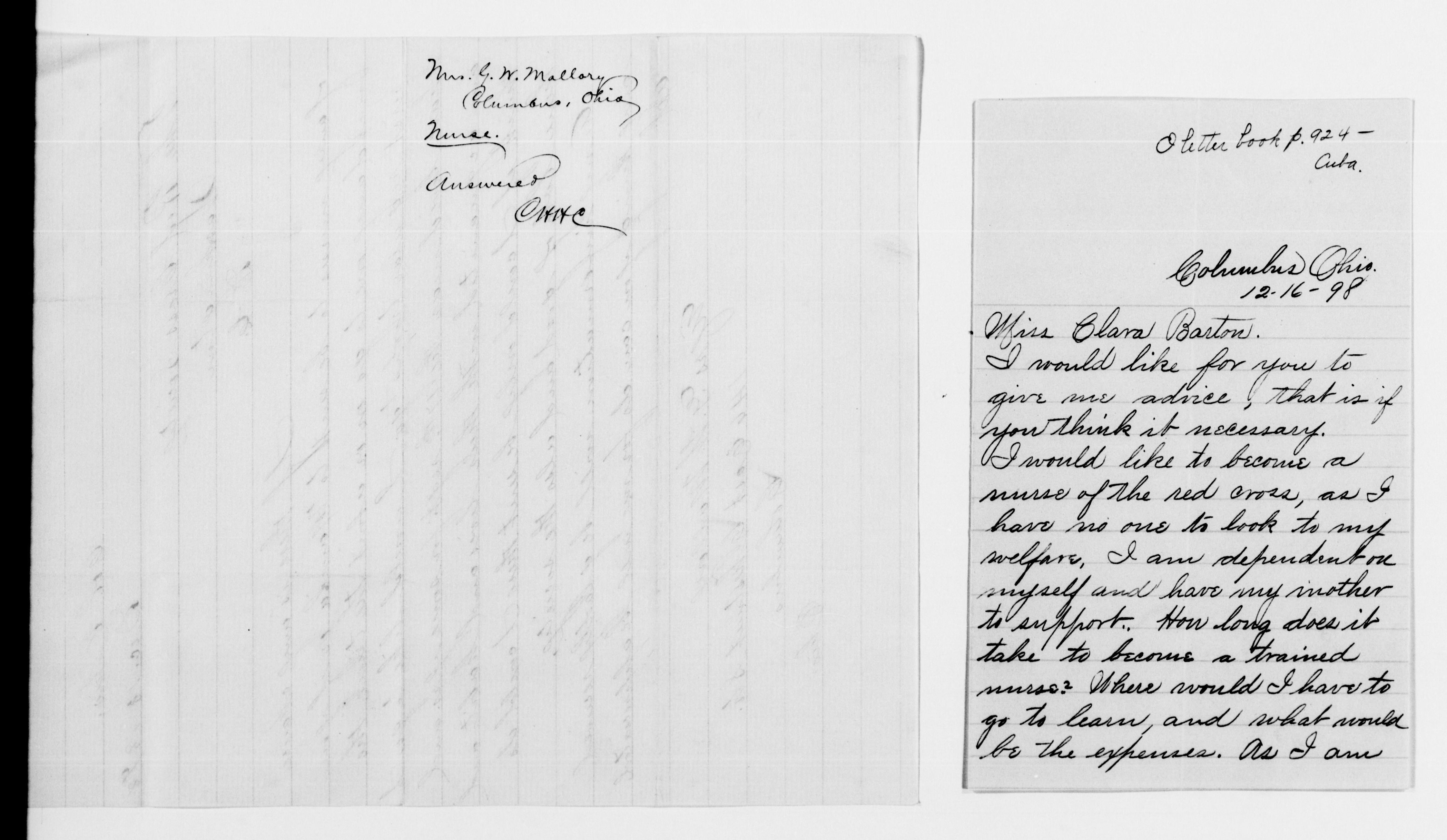 Scanned image of the current content page