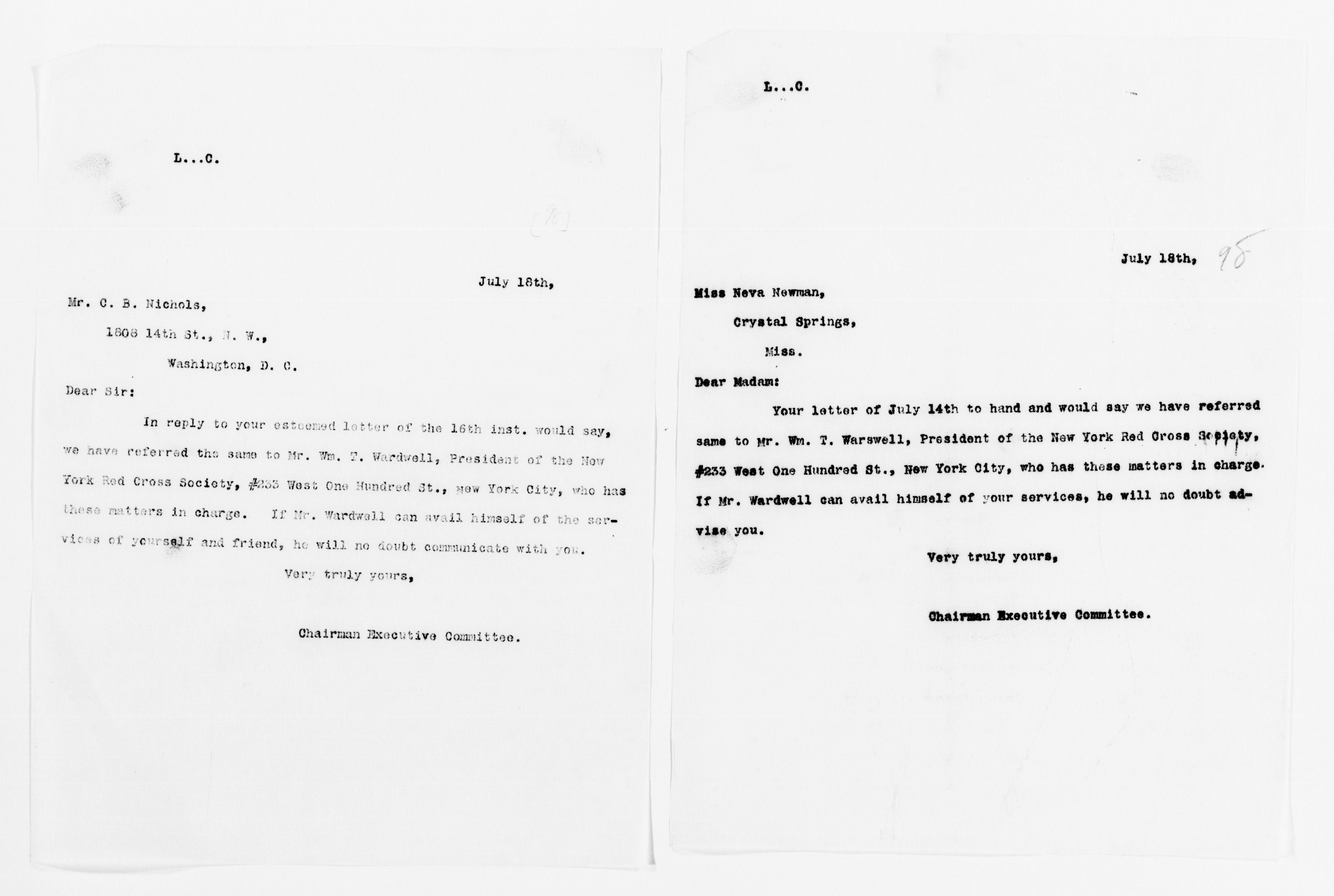 Scanned image of the current content page