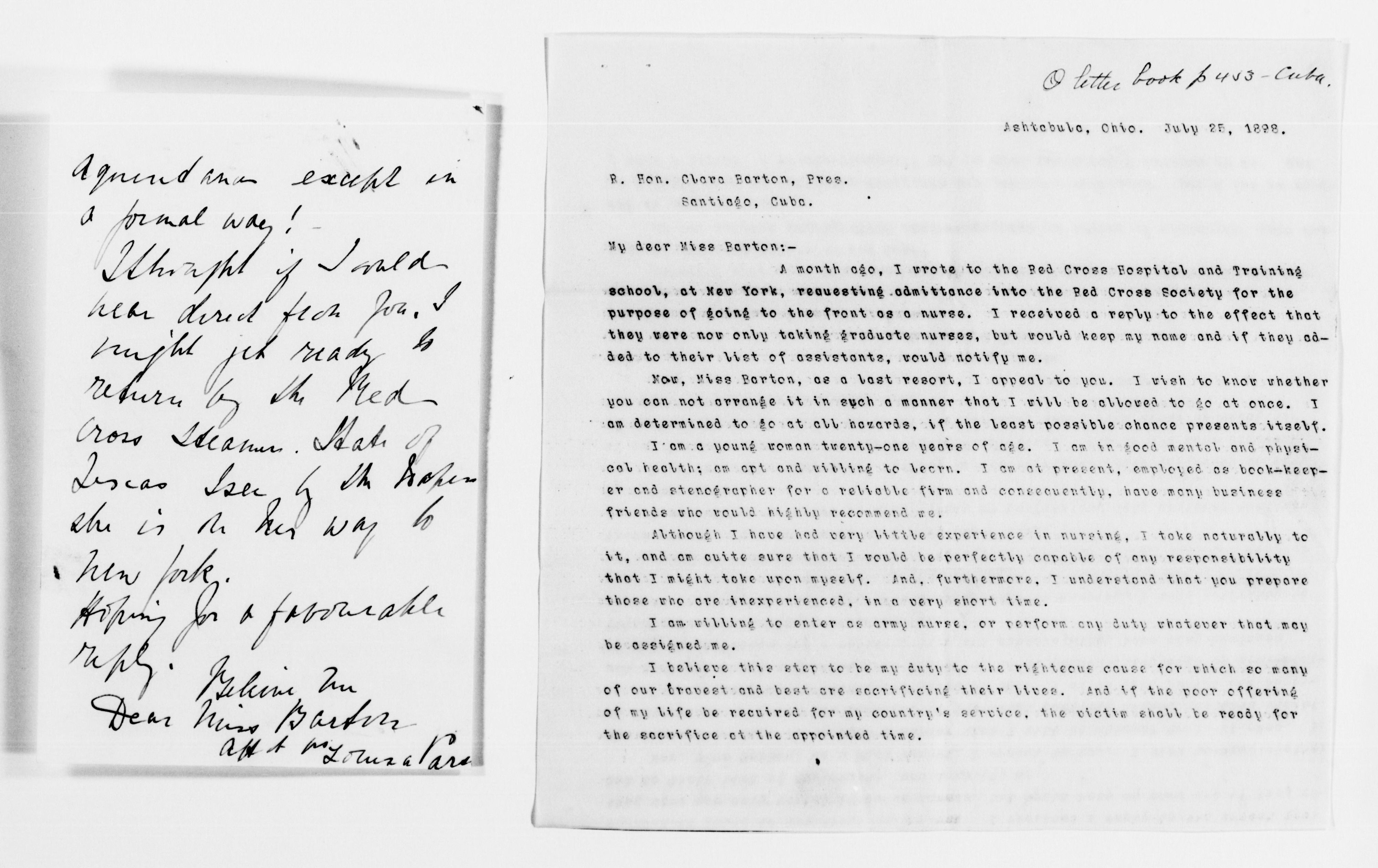 Scanned image of the current content page