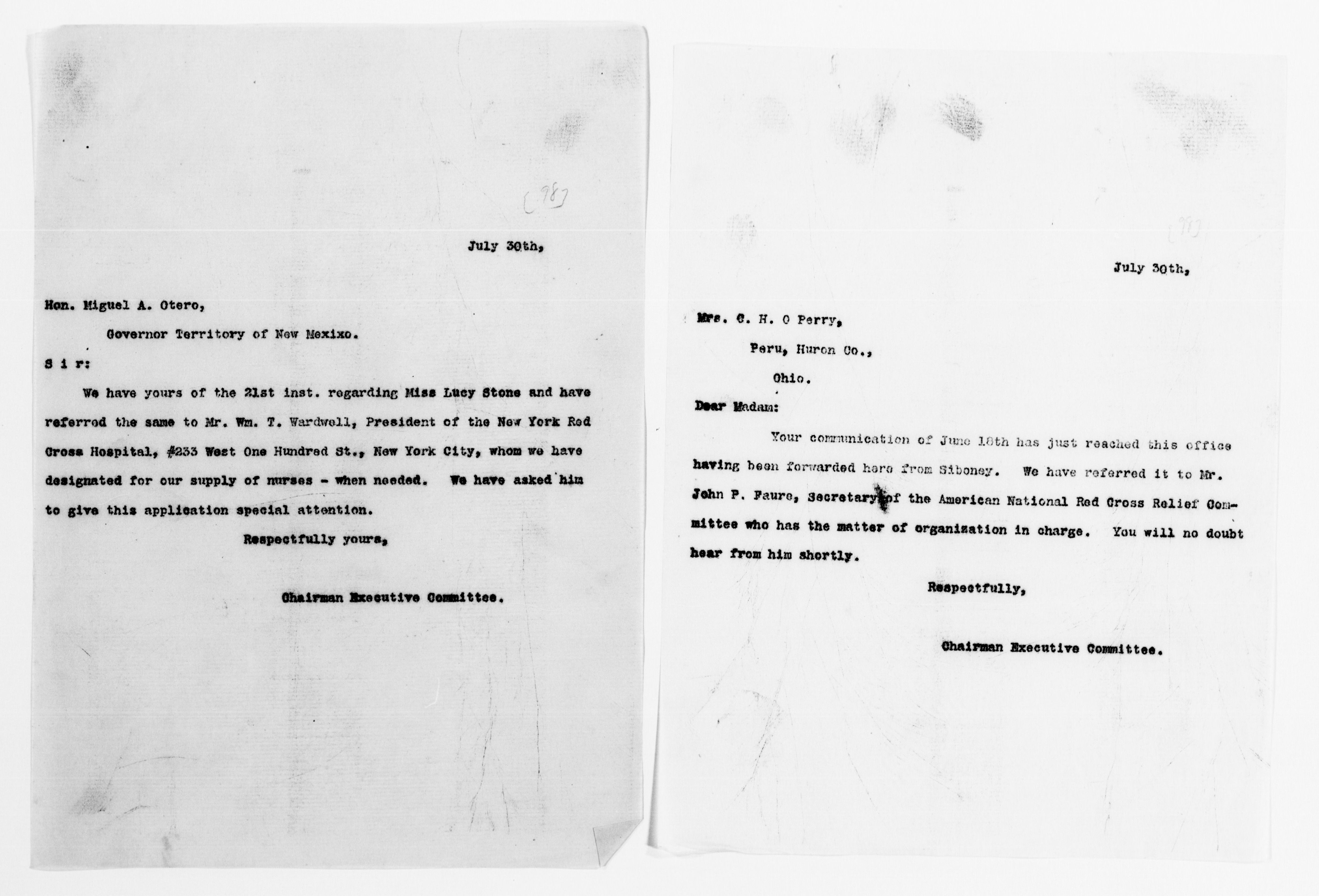 Scanned image of the current content page