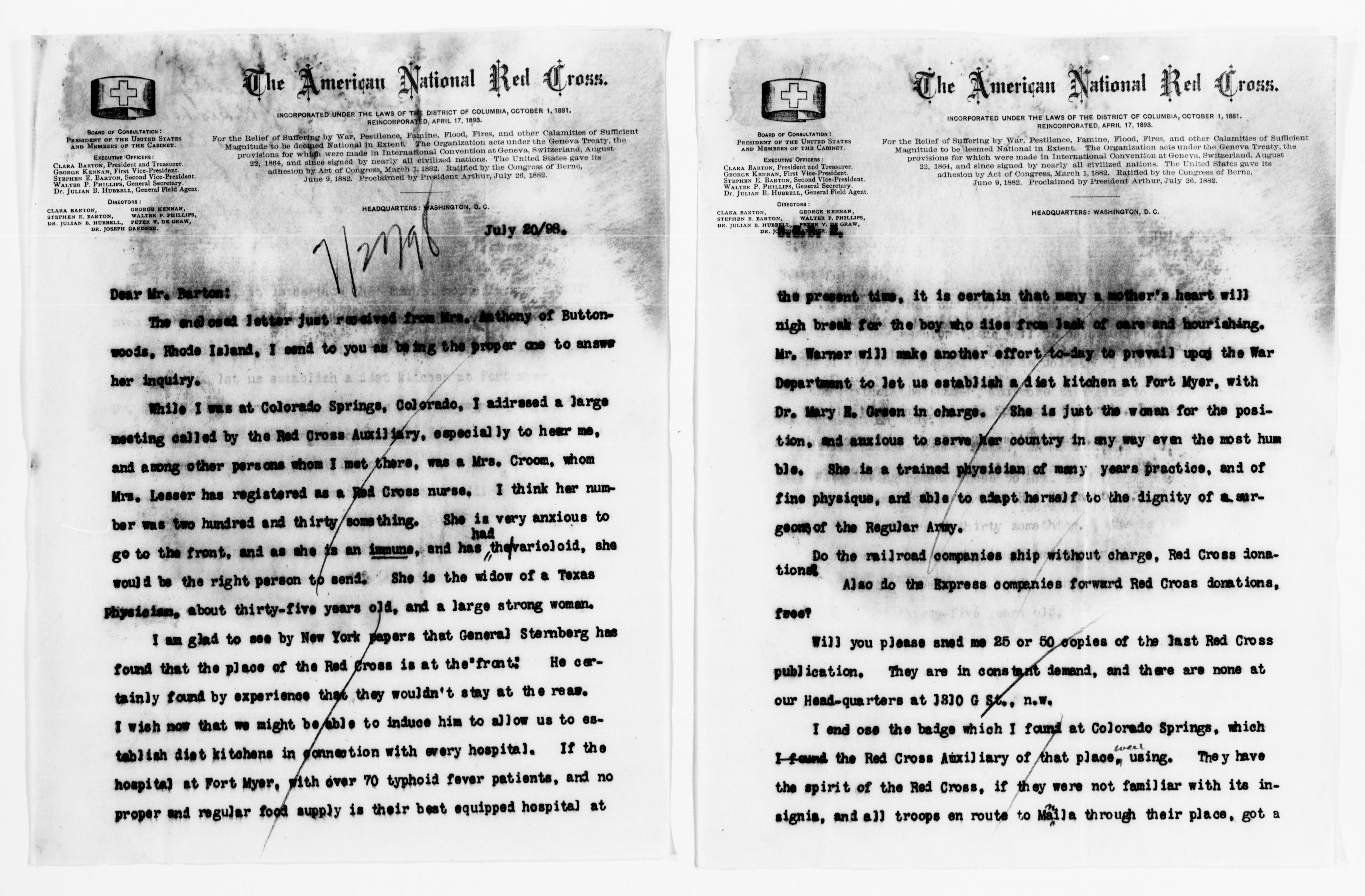 Scanned image of the current content page