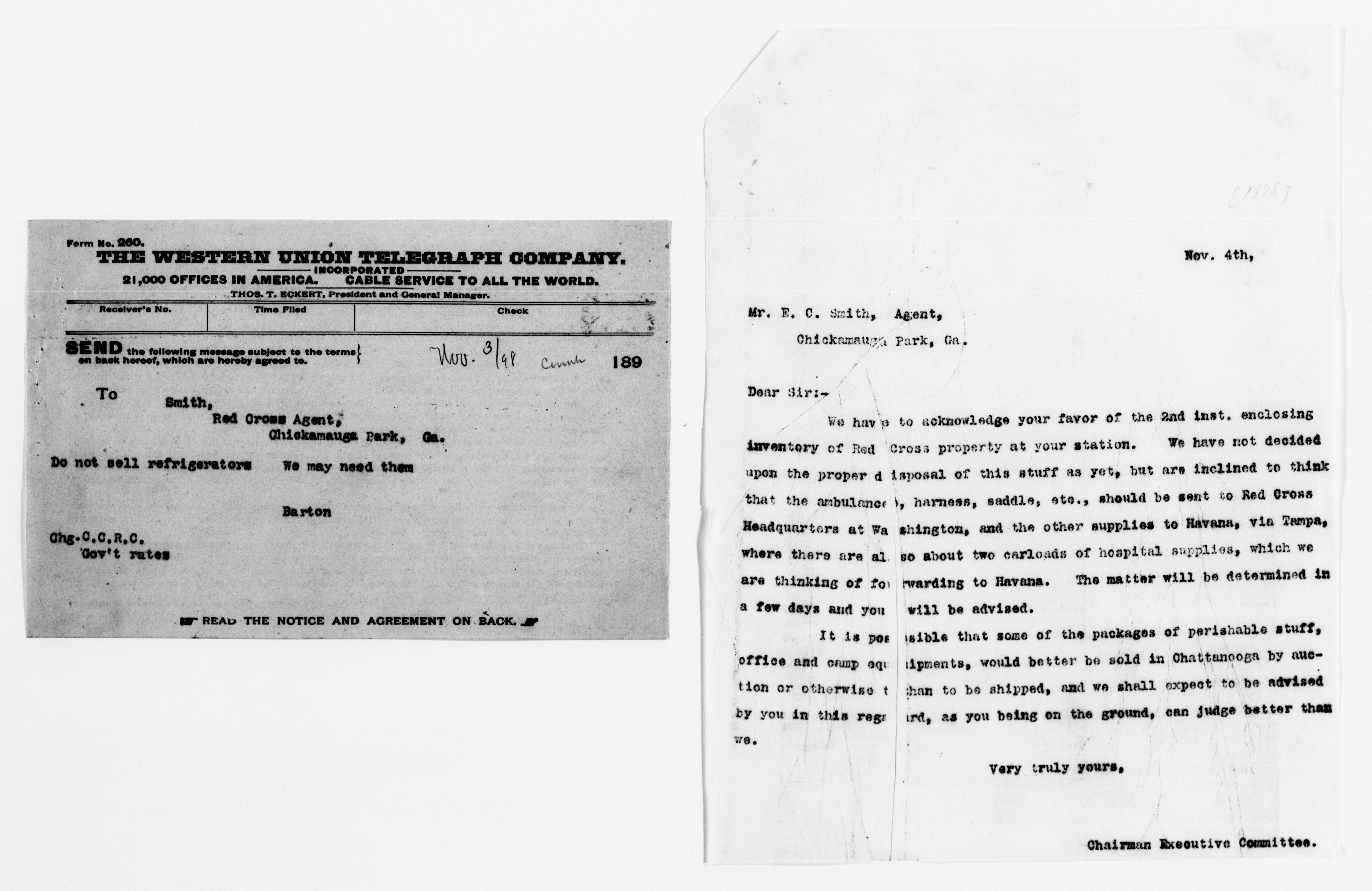 Scanned image of the current content page