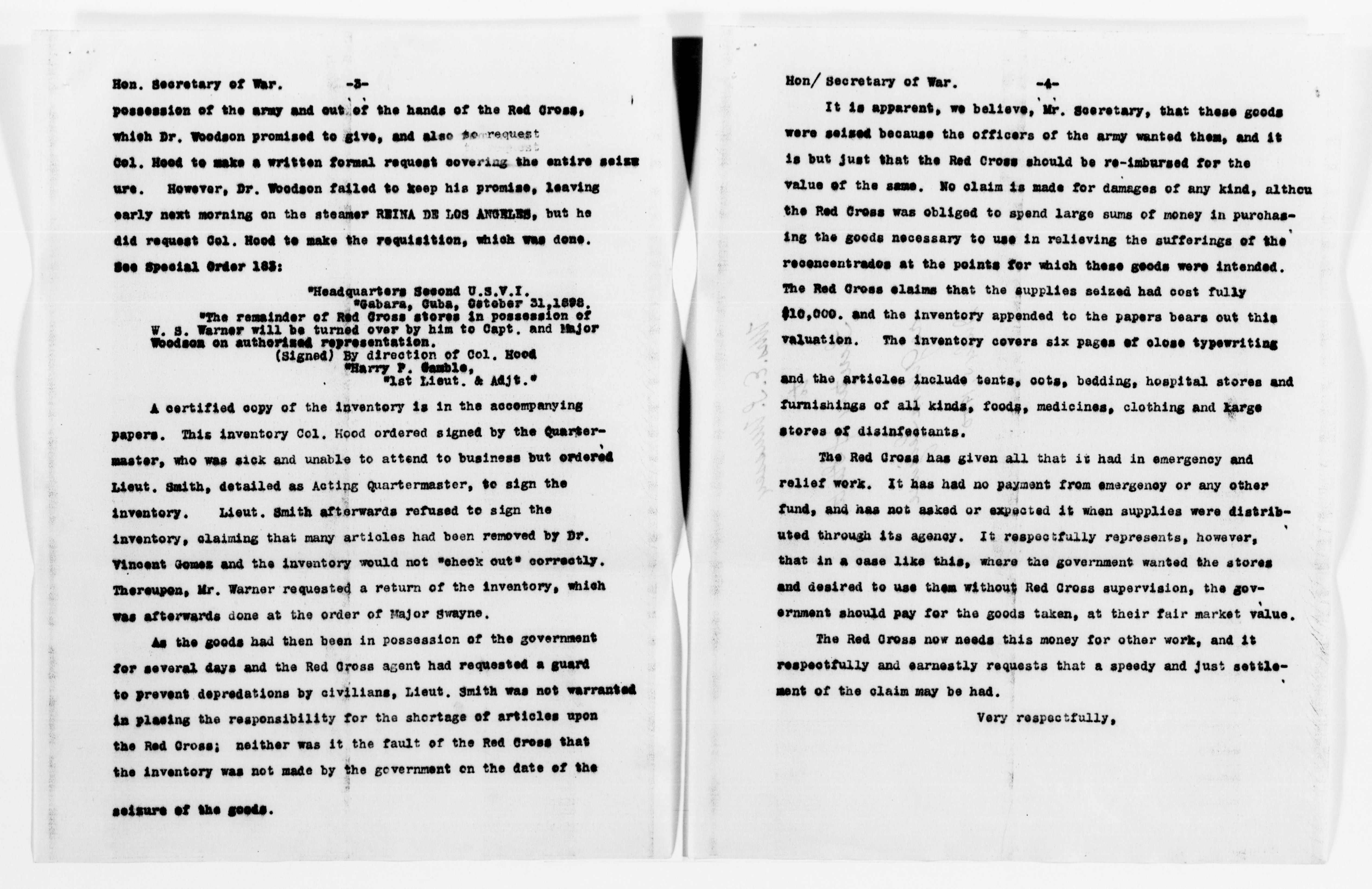 Scanned image of the current content page