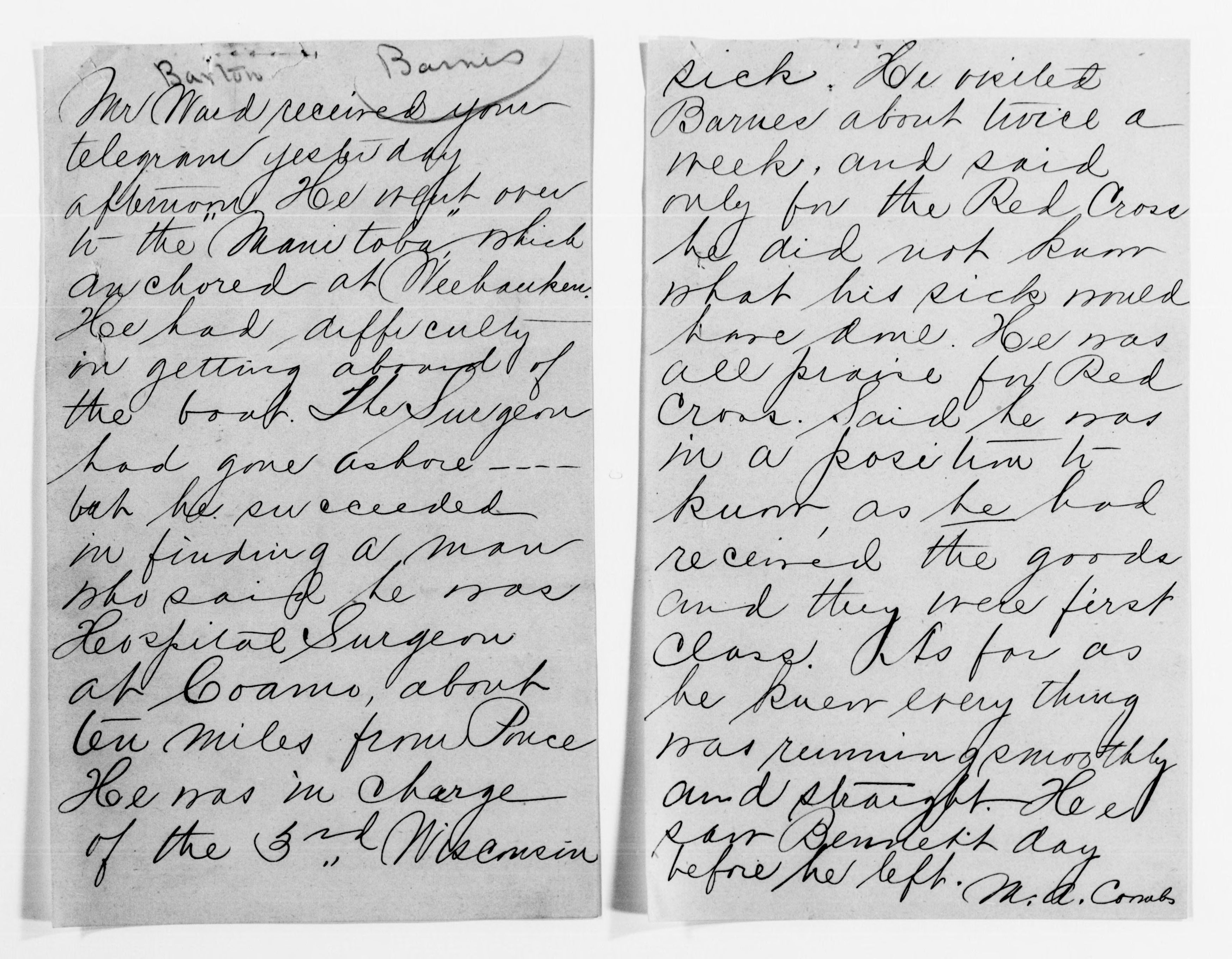 Scanned image of the current content page