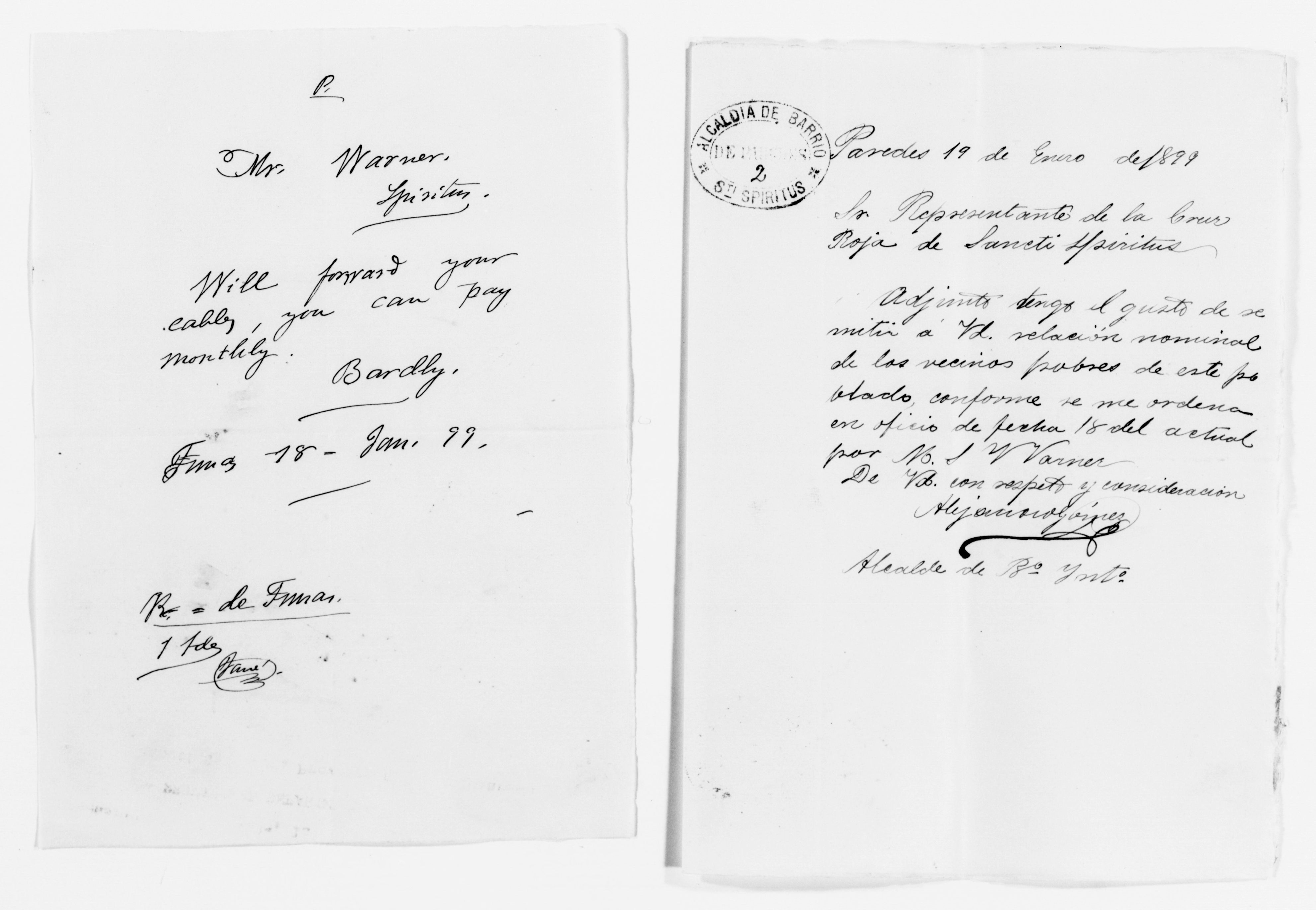 Scanned image of the current content page
