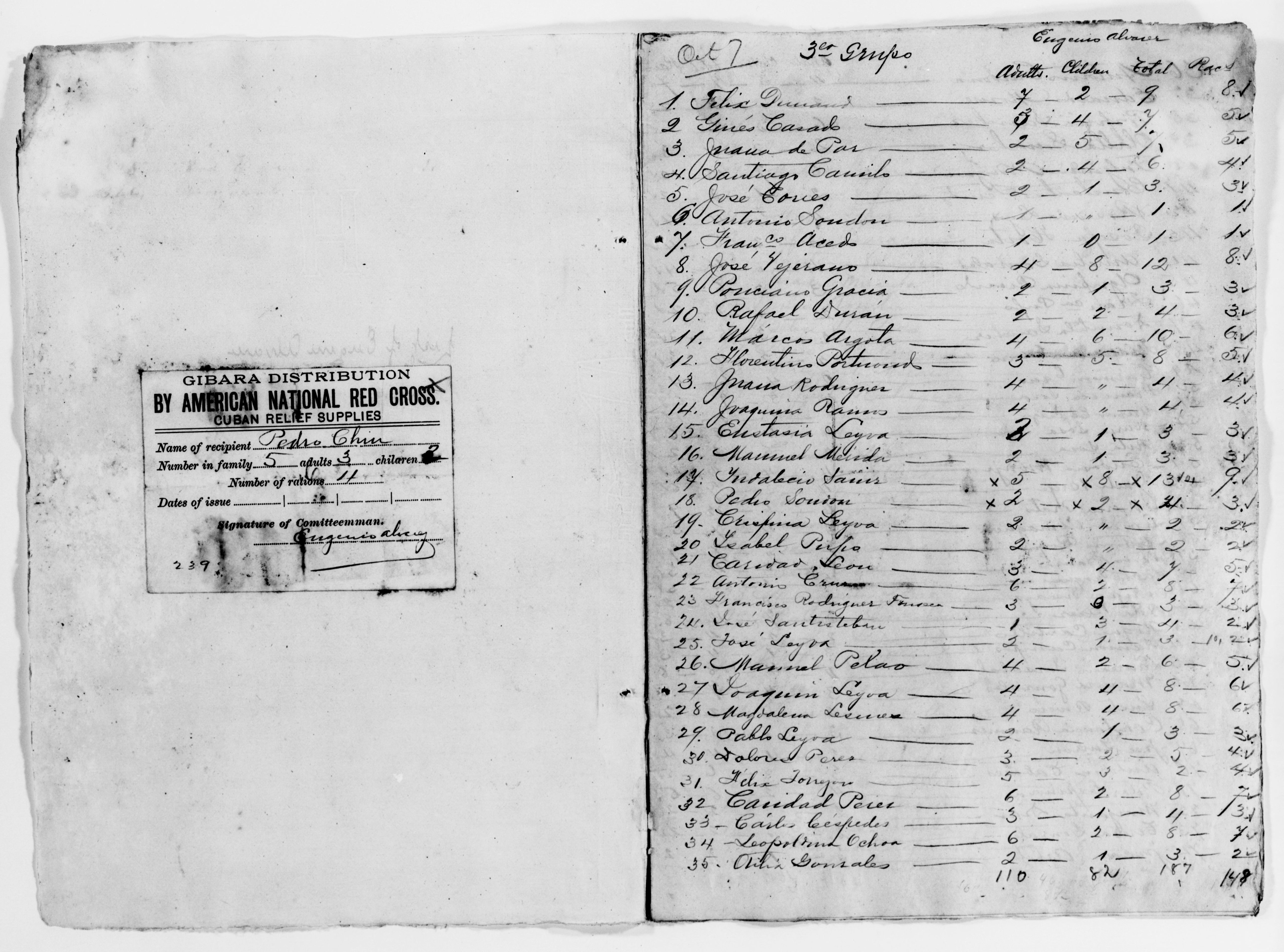 Scanned image of the current content page