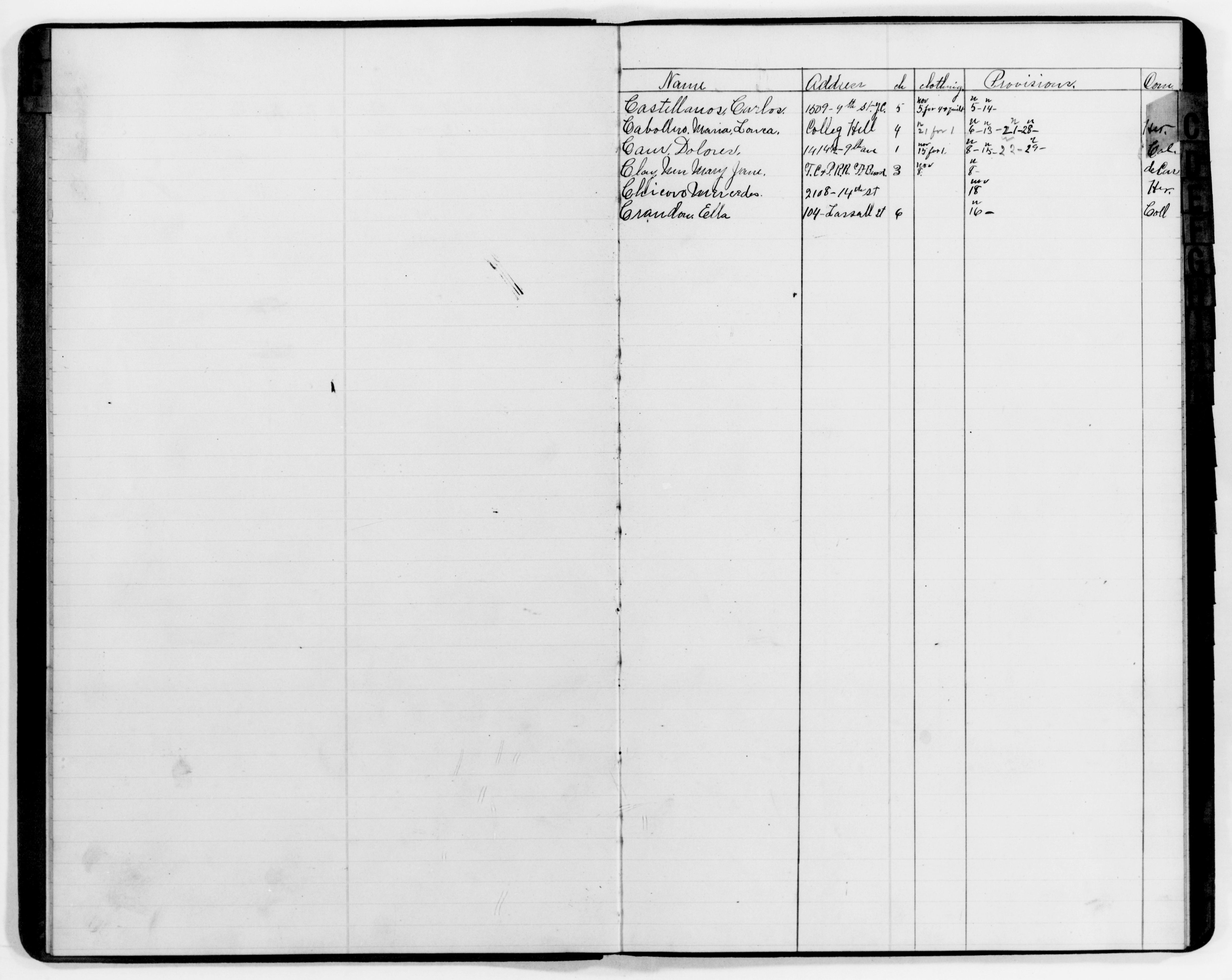 Scanned image of the current content page