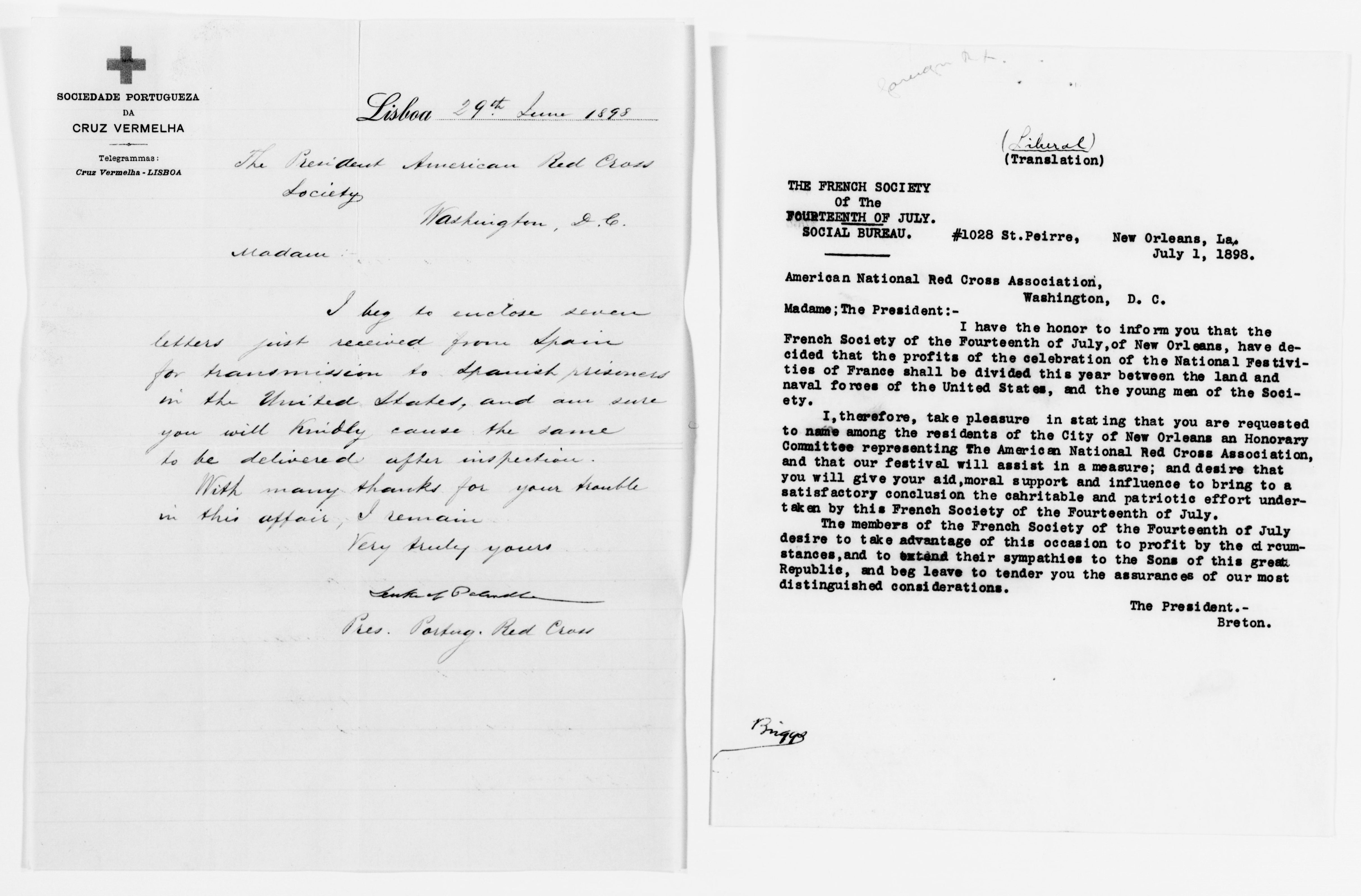 Scanned image of the current content page